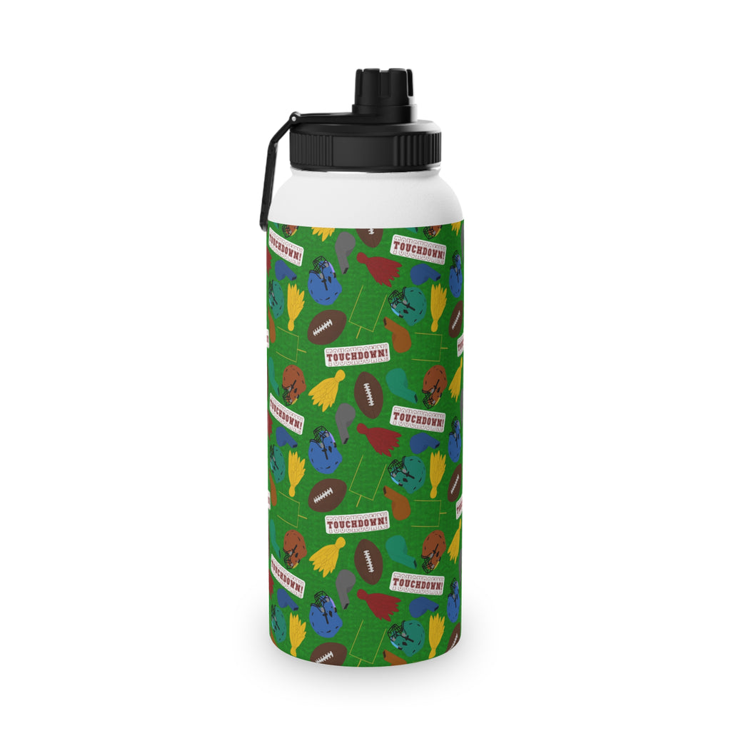 Stainless Steel Water Bottle, Sports Lid - Football