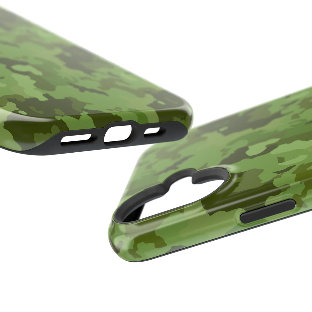 Magnetic Impact-Resistant Cases - Green Camo