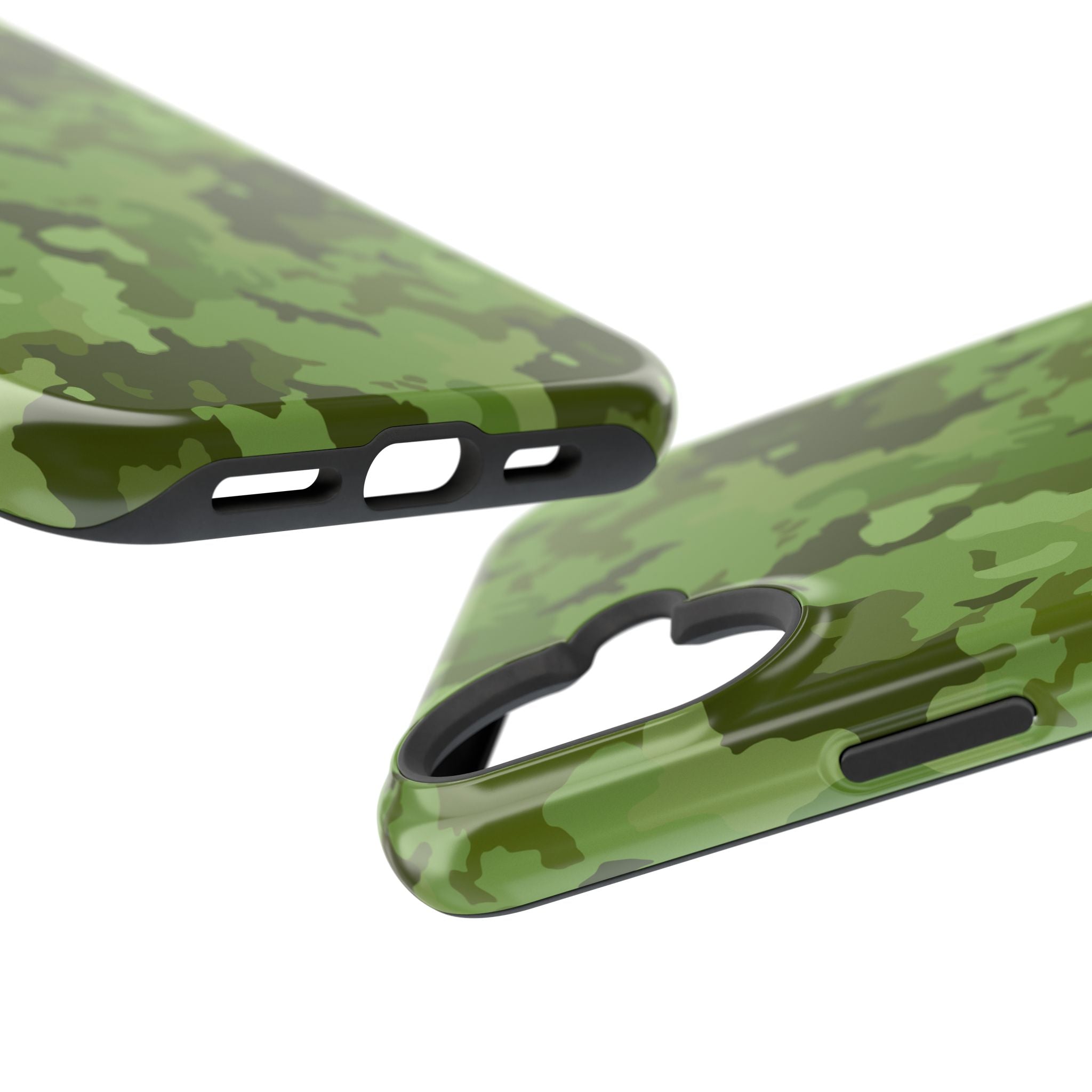 Magnetic Impact-Resistant Cases - Green Camo