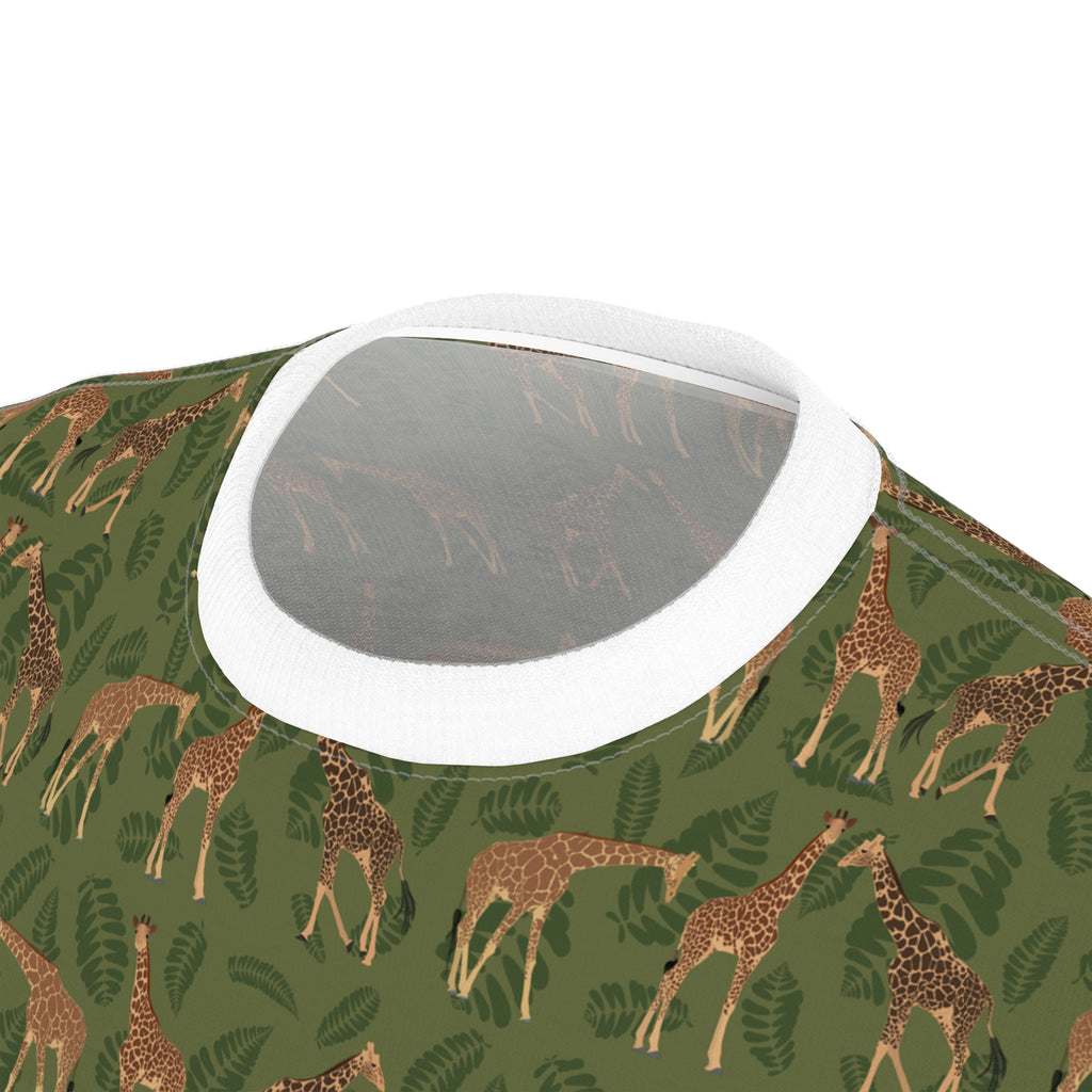Unisex Cut & Sew Tee - Giraffes