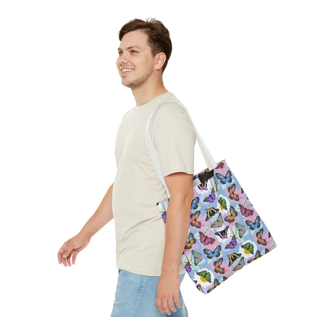 Tote Bag - Butterflies and Flowers