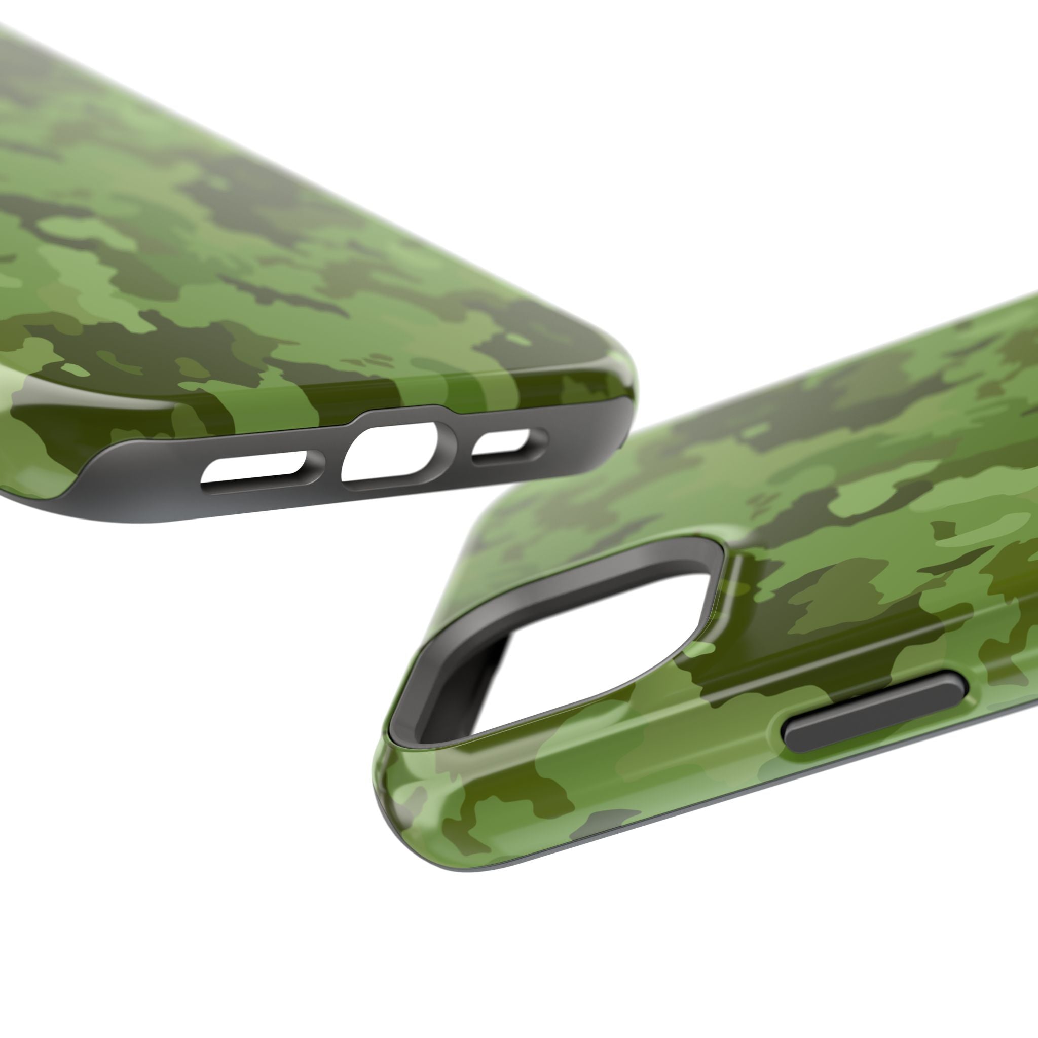 Magnetic Impact-Resistant Cases - Green Camo
