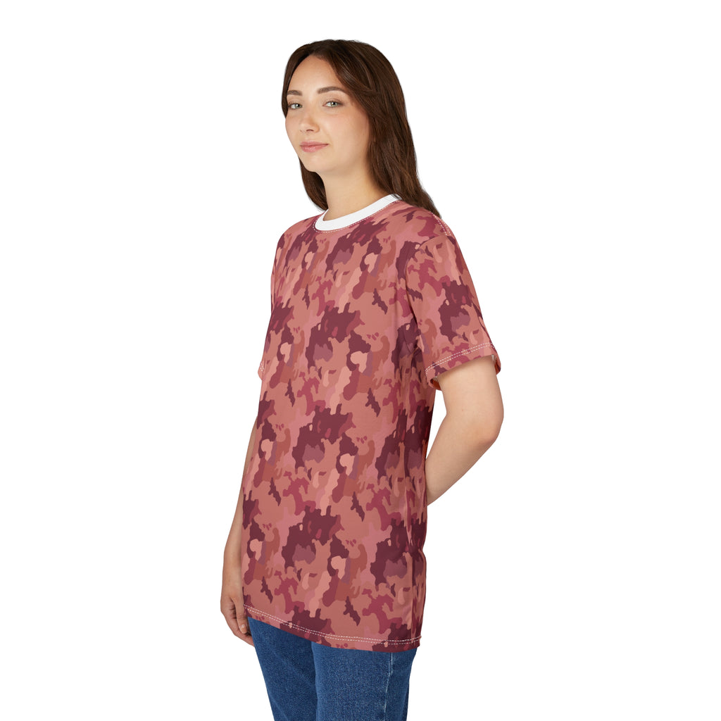 Unisex Cut & Sew Tee - Pink Camo