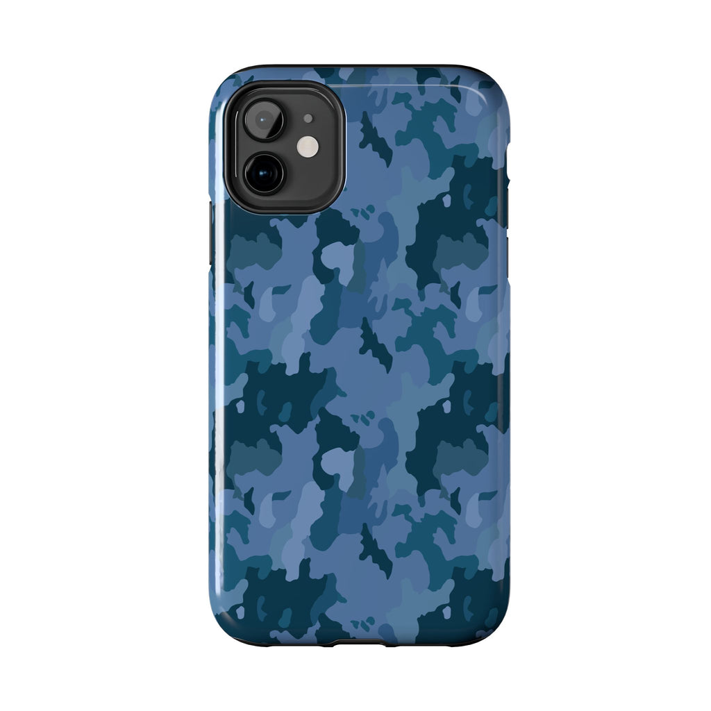 Tough Phone Cases - Blue Camo