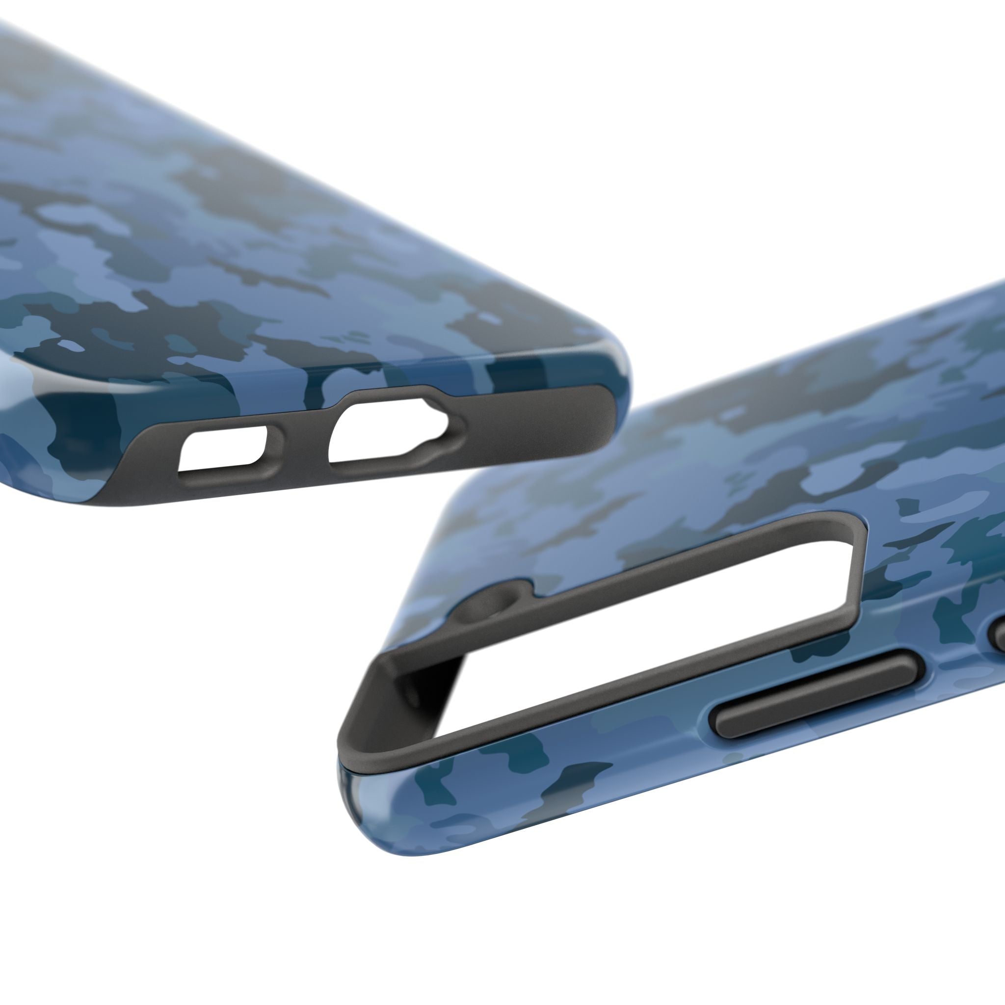 Tough Phone Cases - Blue Camo