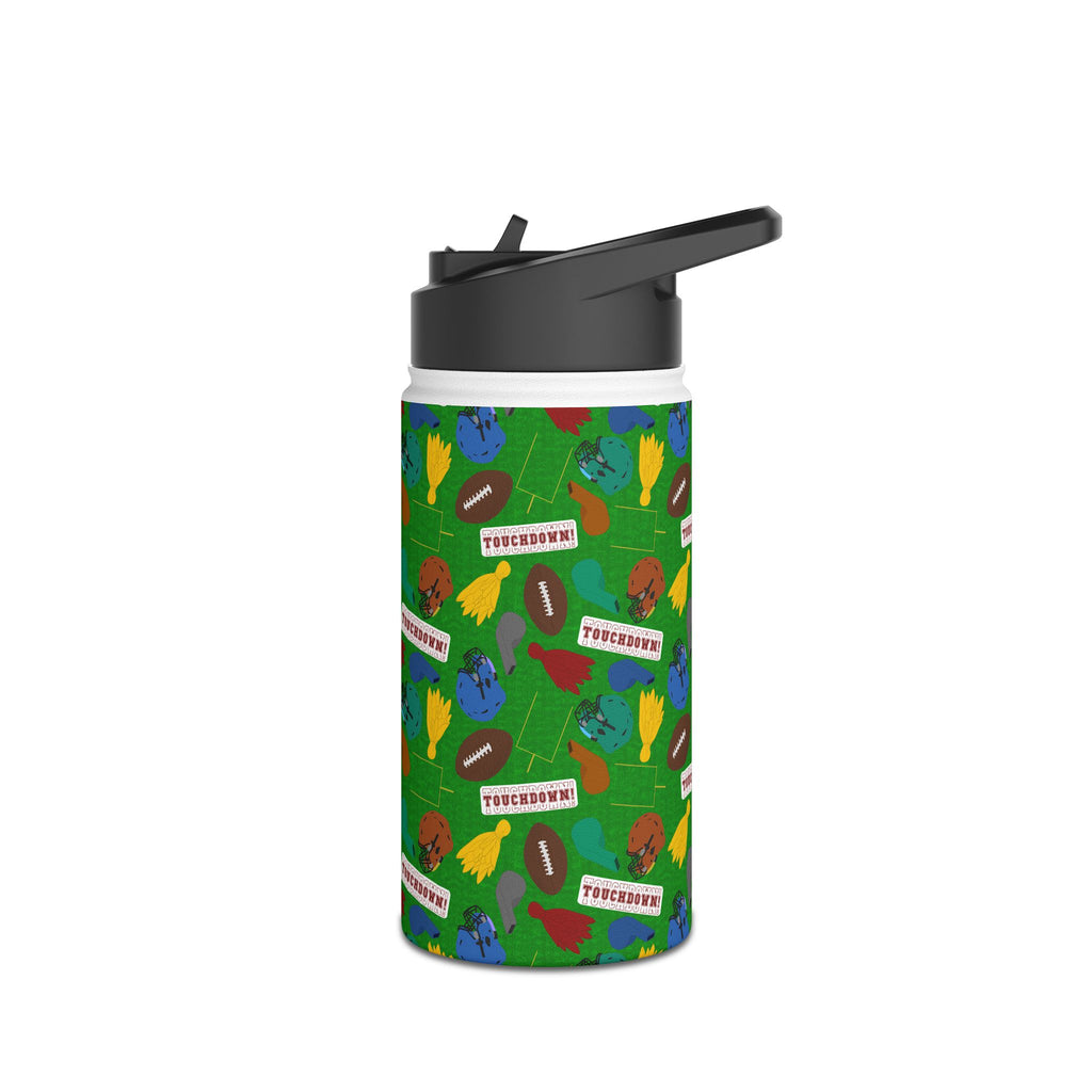Stainless Steel Water Bottle, Standard Lid - Football