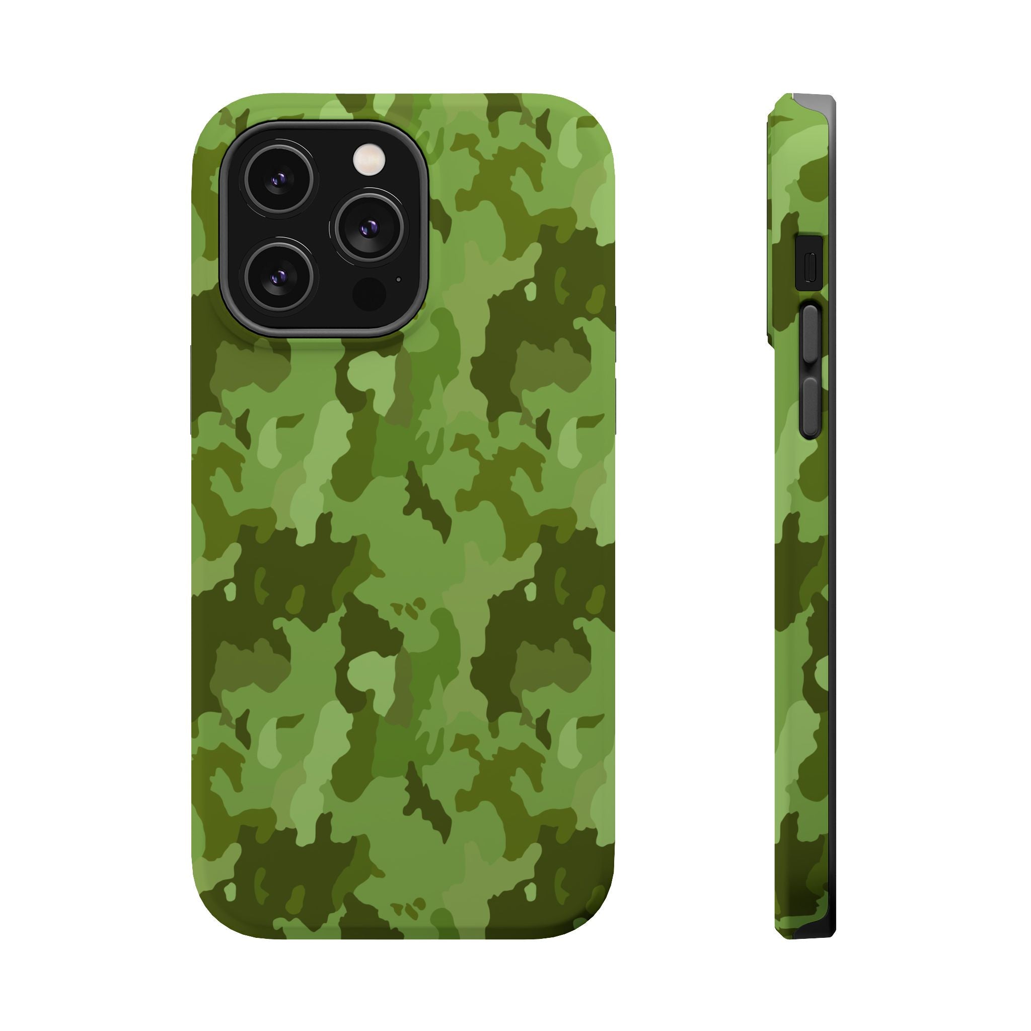 Magnetic Impact-Resistant Cases - Green Camo