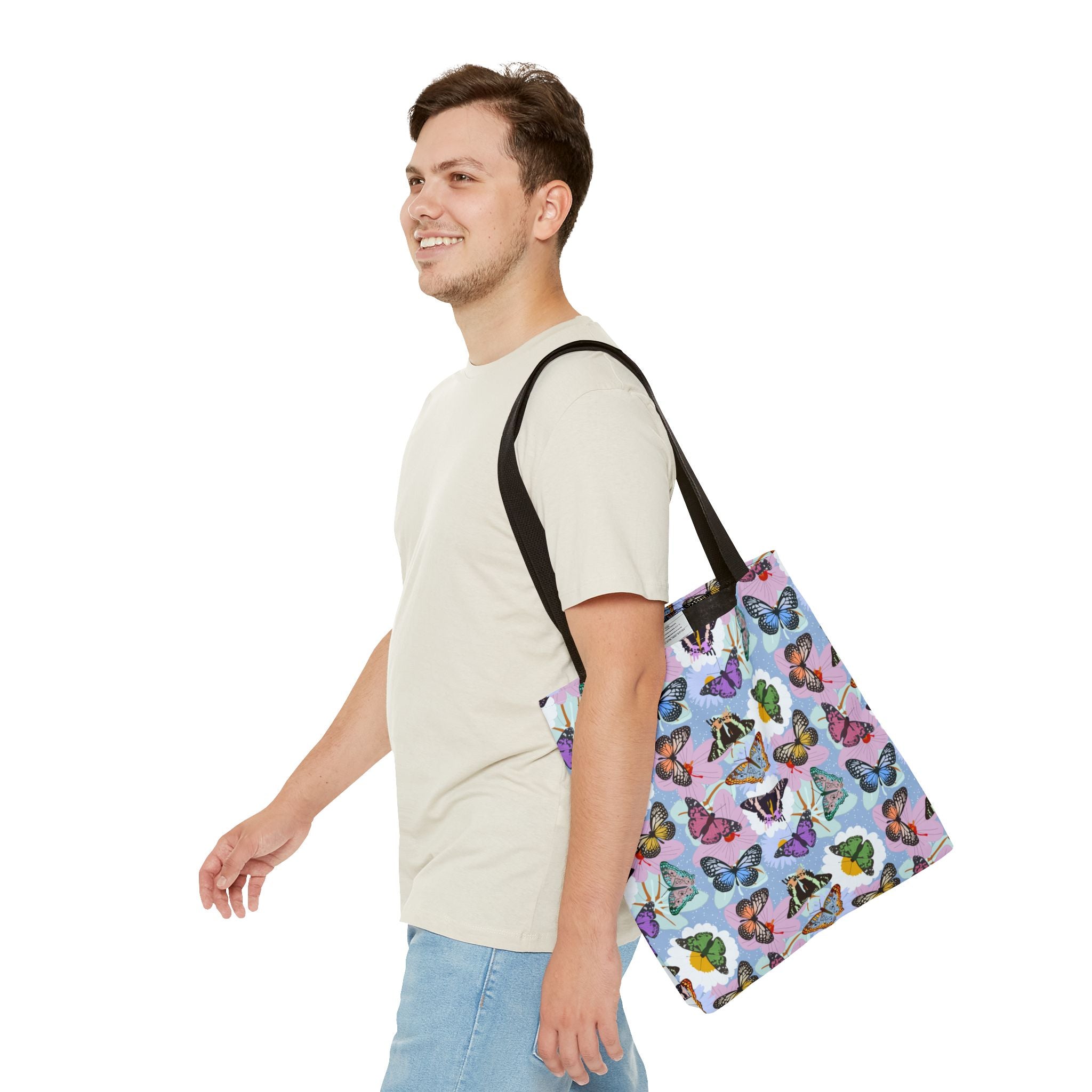 Tote Bag - Butterflies and Flowers