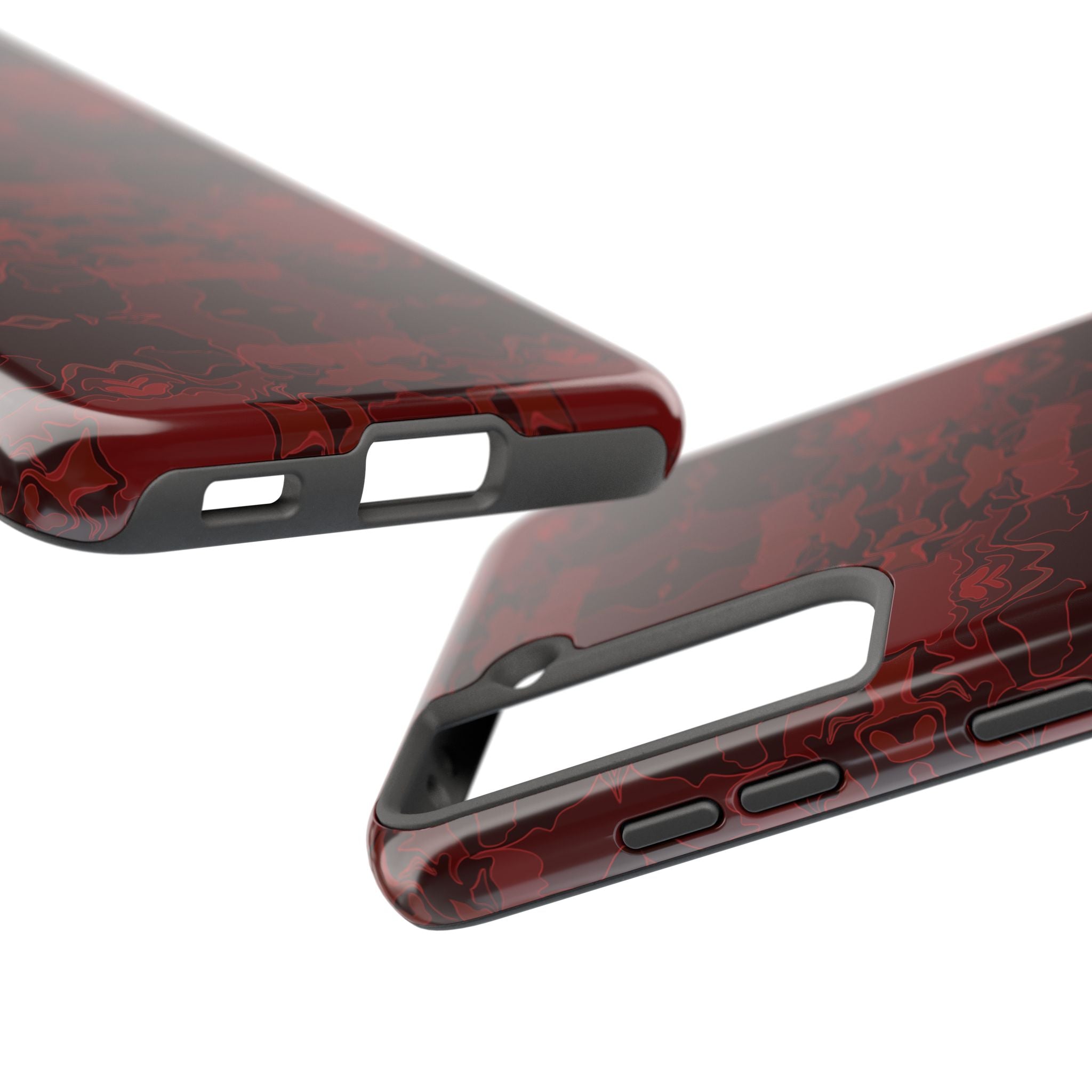 Tough Phone Cases - Red Kaleidoscope Pattern
