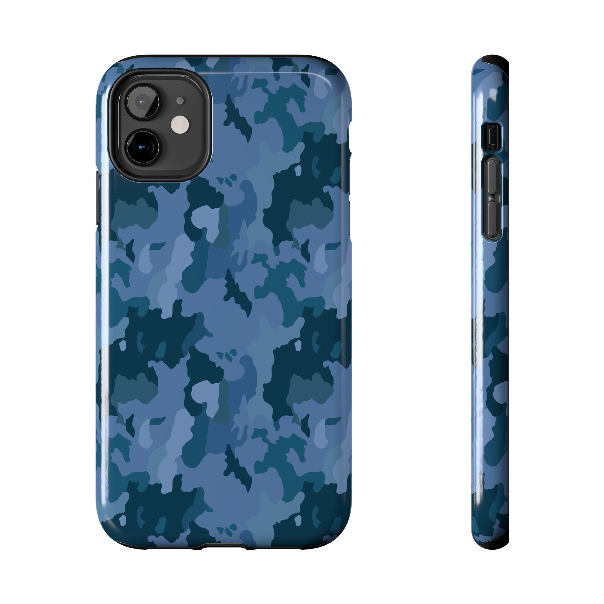Tough Phone Cases - Blue Camo