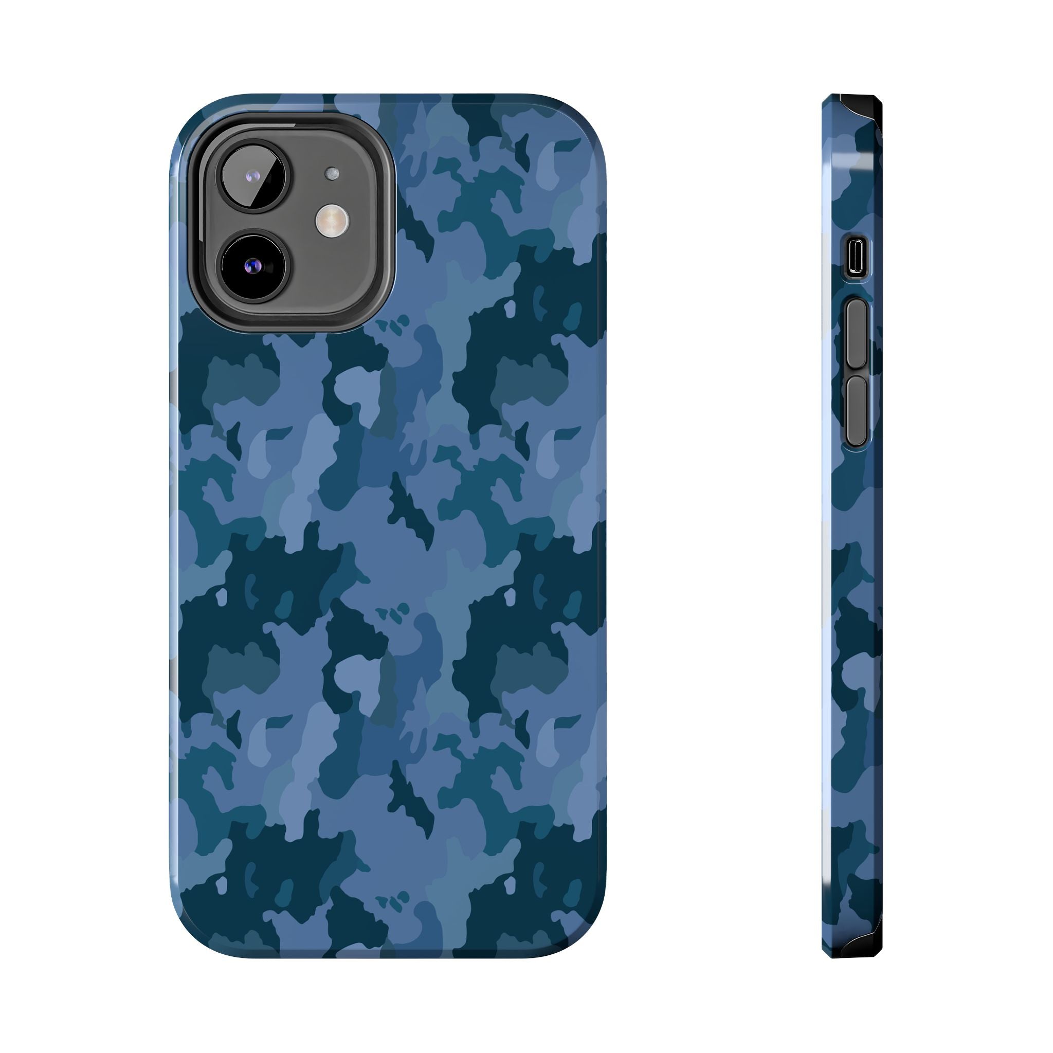 Tough Phone Cases - Blue Camo