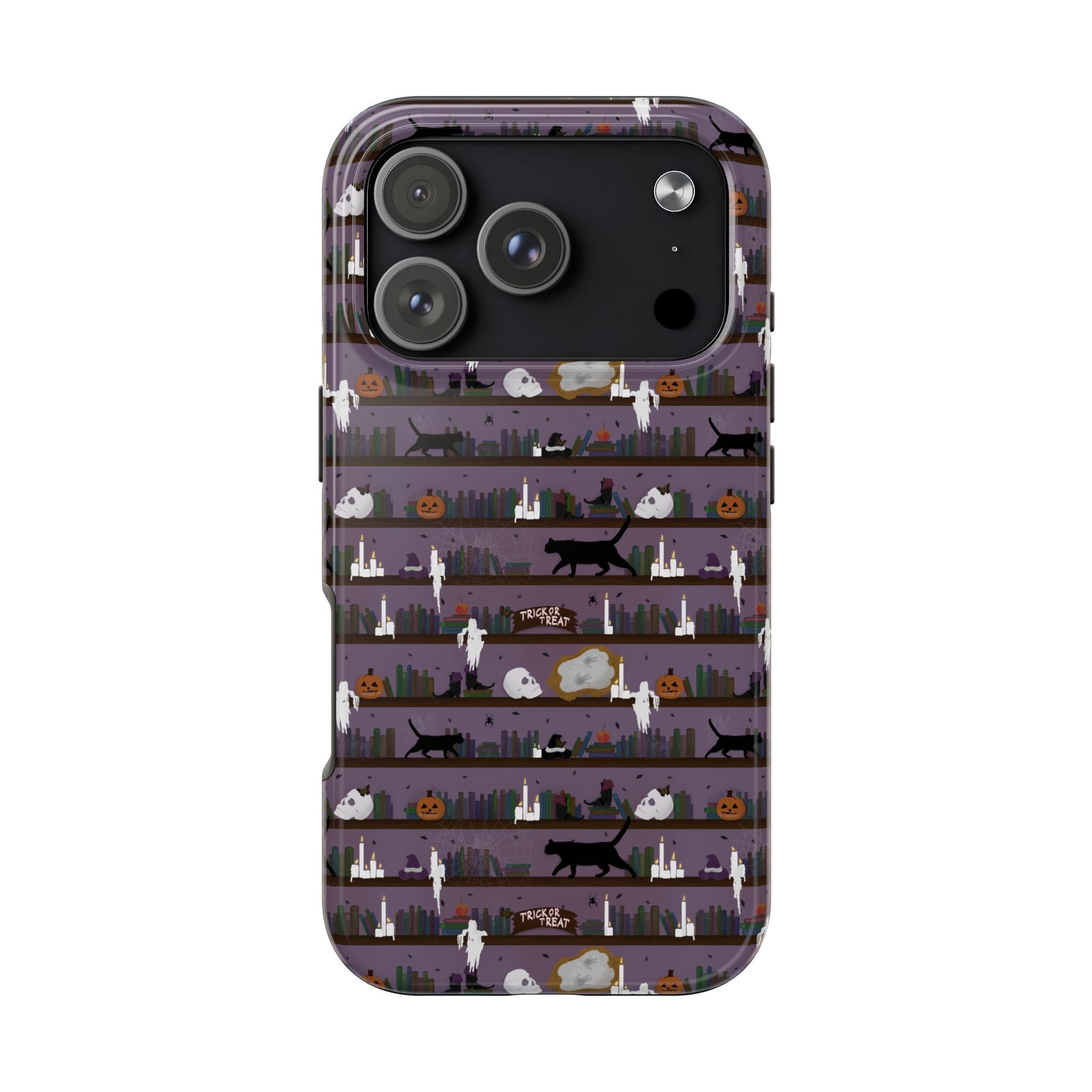 Tough Phone Cases - Spooky Bookcase