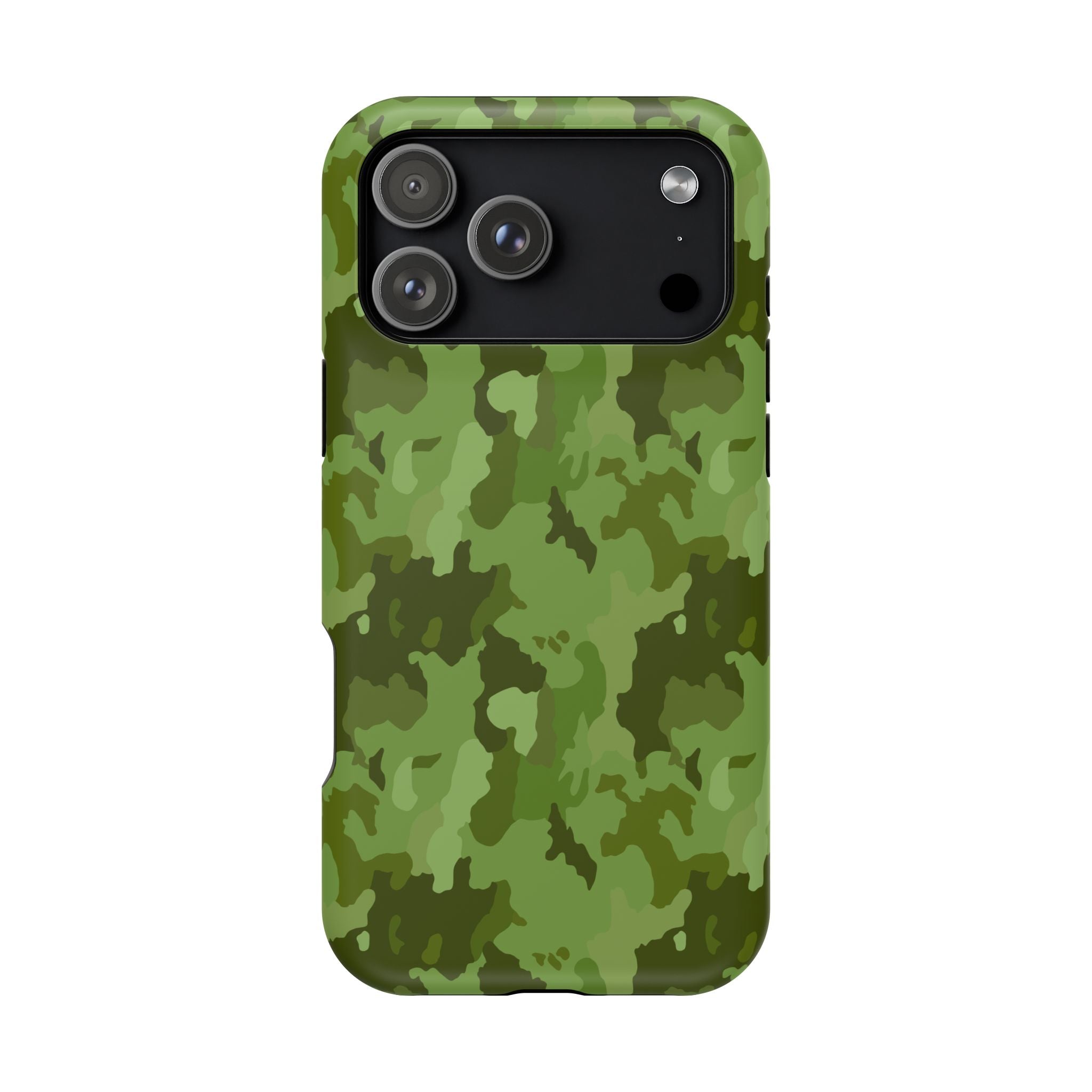 Magnetic Impact-Resistant Cases - Green Camo