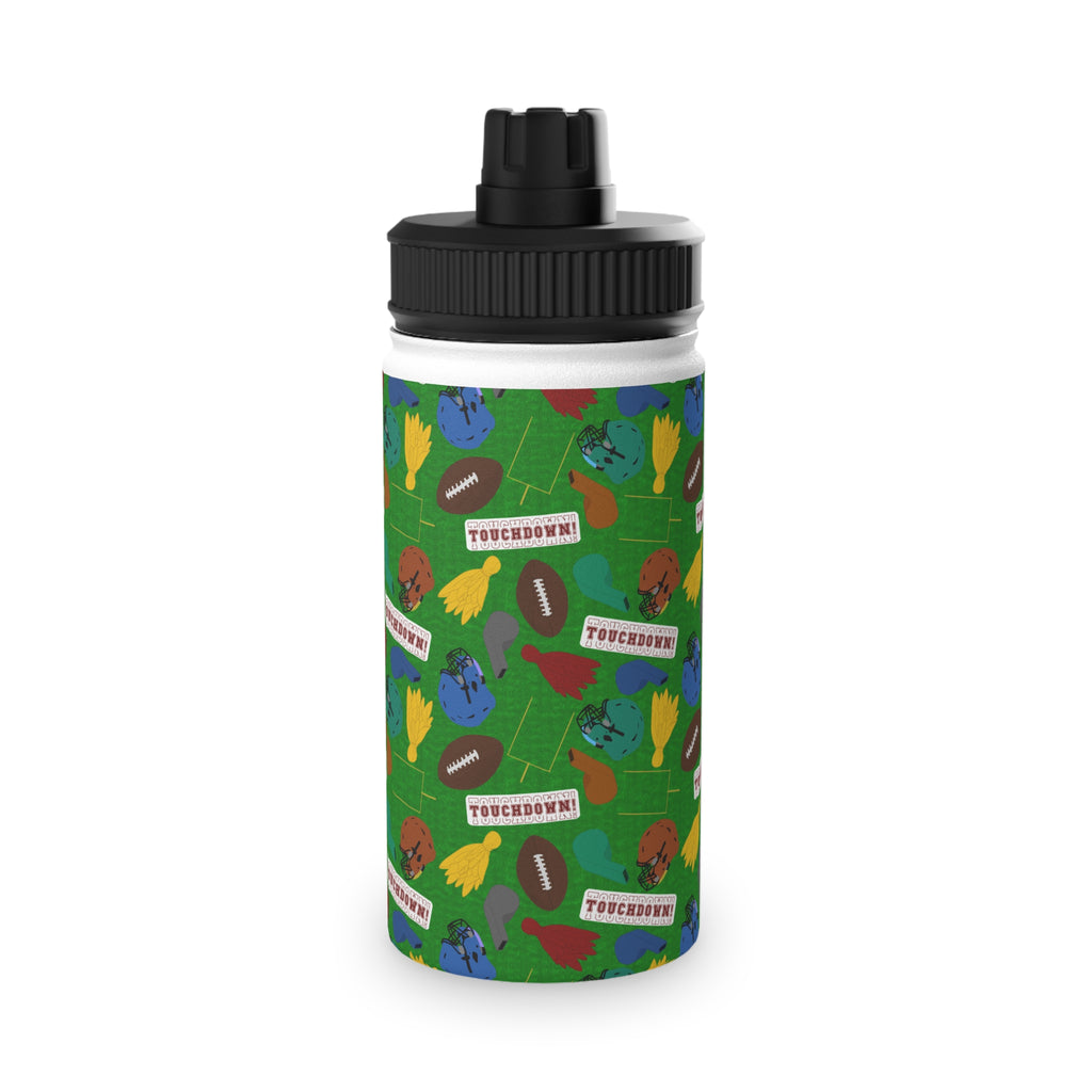 Stainless Steel Water Bottle, Sports Lid - Football