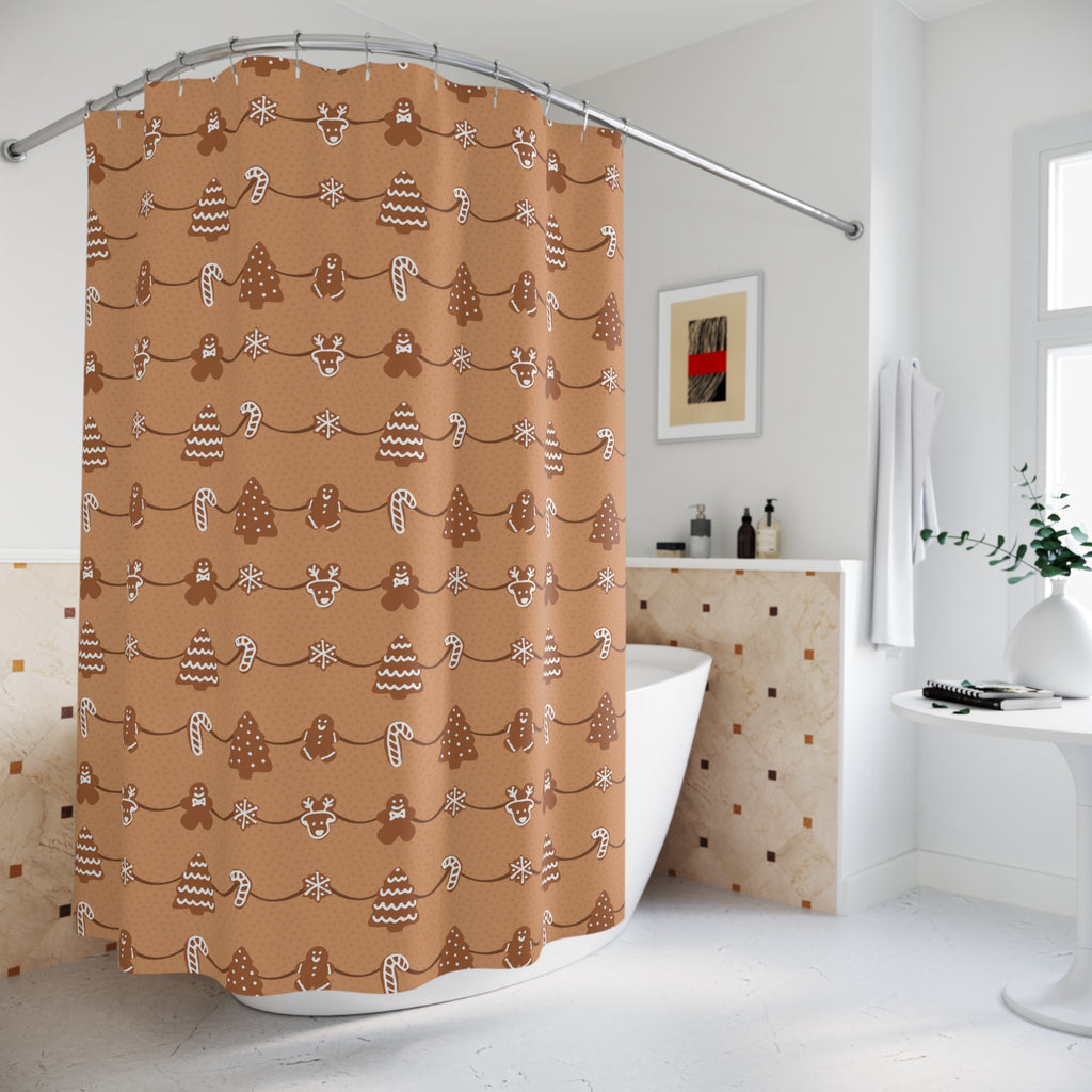 Shower Curtain - Gingerbread Cookies
