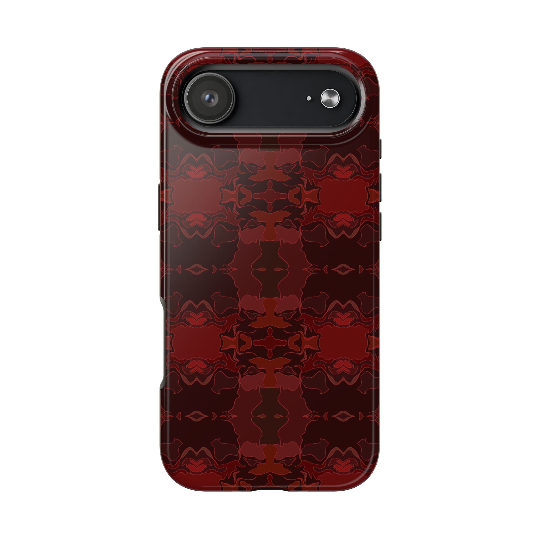 Tough Phone Cases - Red Kaleidoscope Pattern