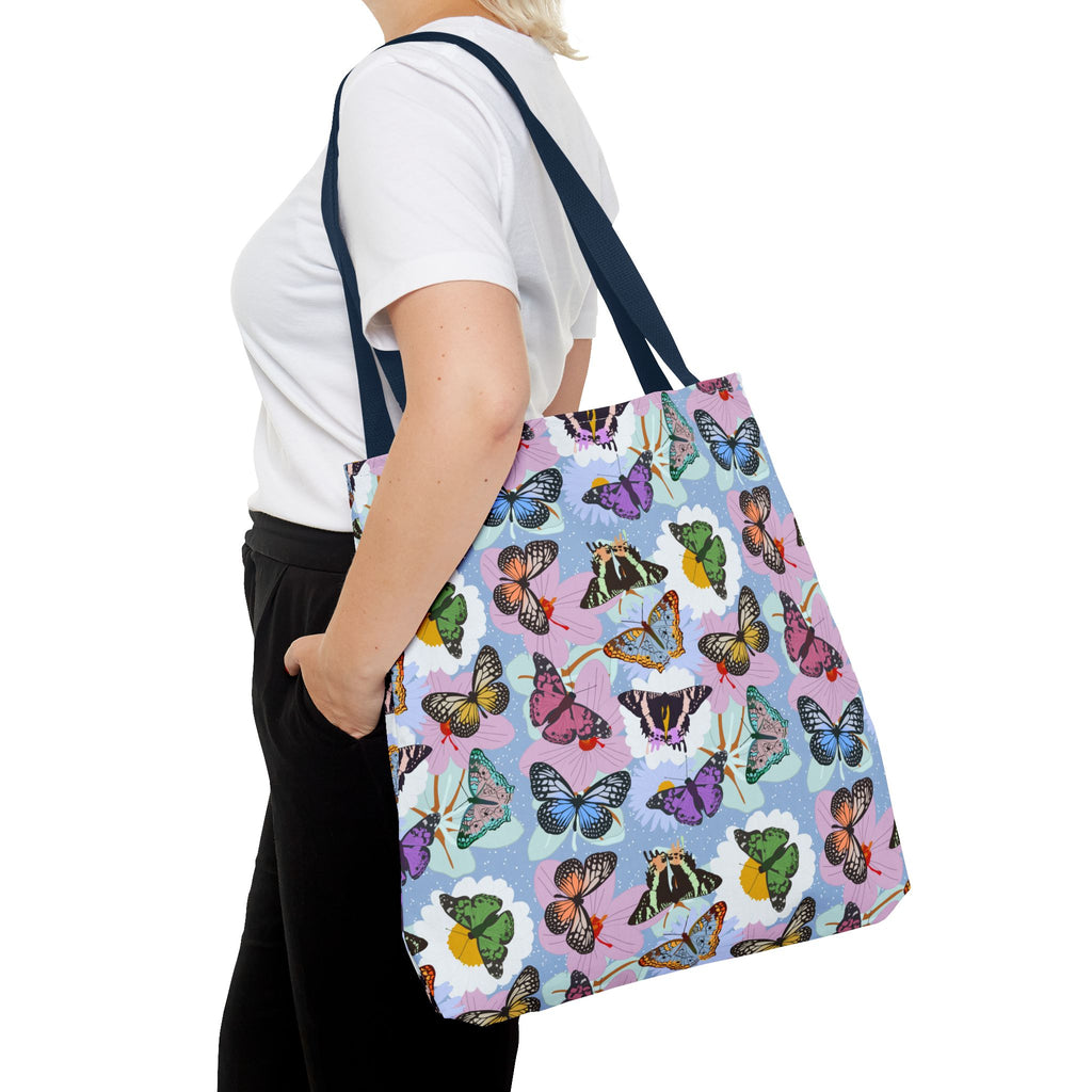 Tote Bag - Butterflies and Flowers