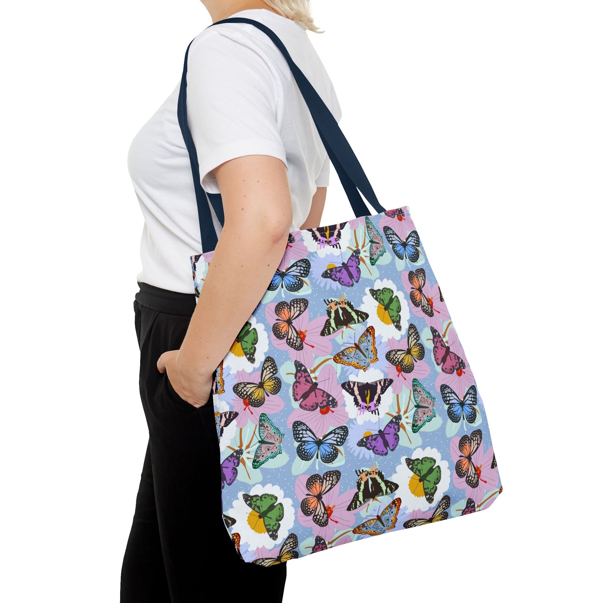 Tote Bag - Butterflies and Flowers