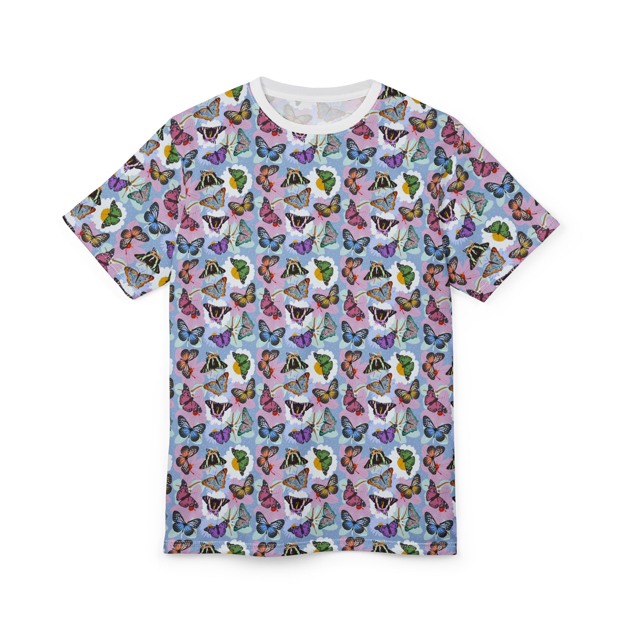 Unisex Cut & Sew Tee - Butterflies