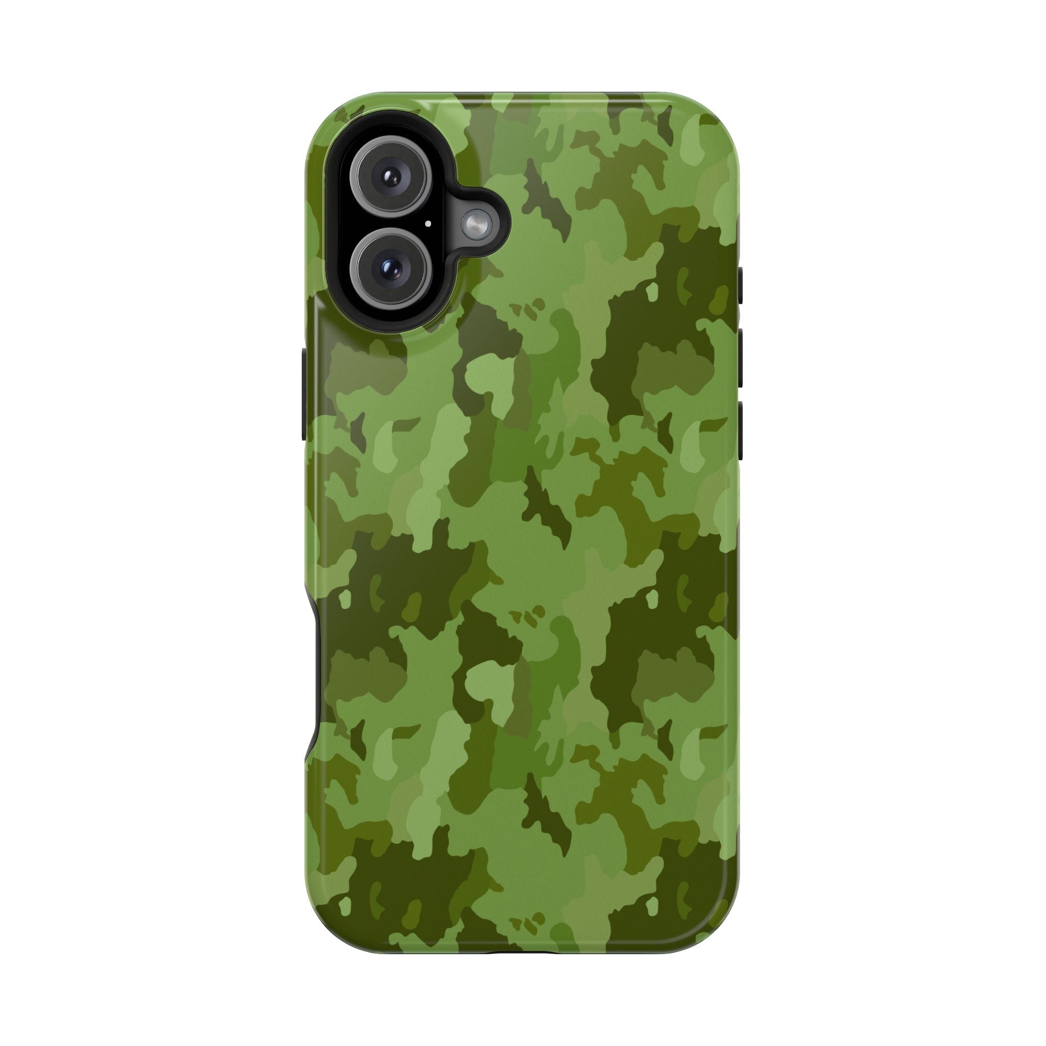 Magnetic Impact-Resistant Cases - Green Camo