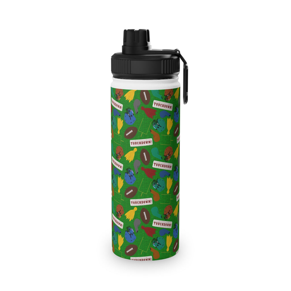 Stainless Steel Water Bottle, Sports Lid - Football