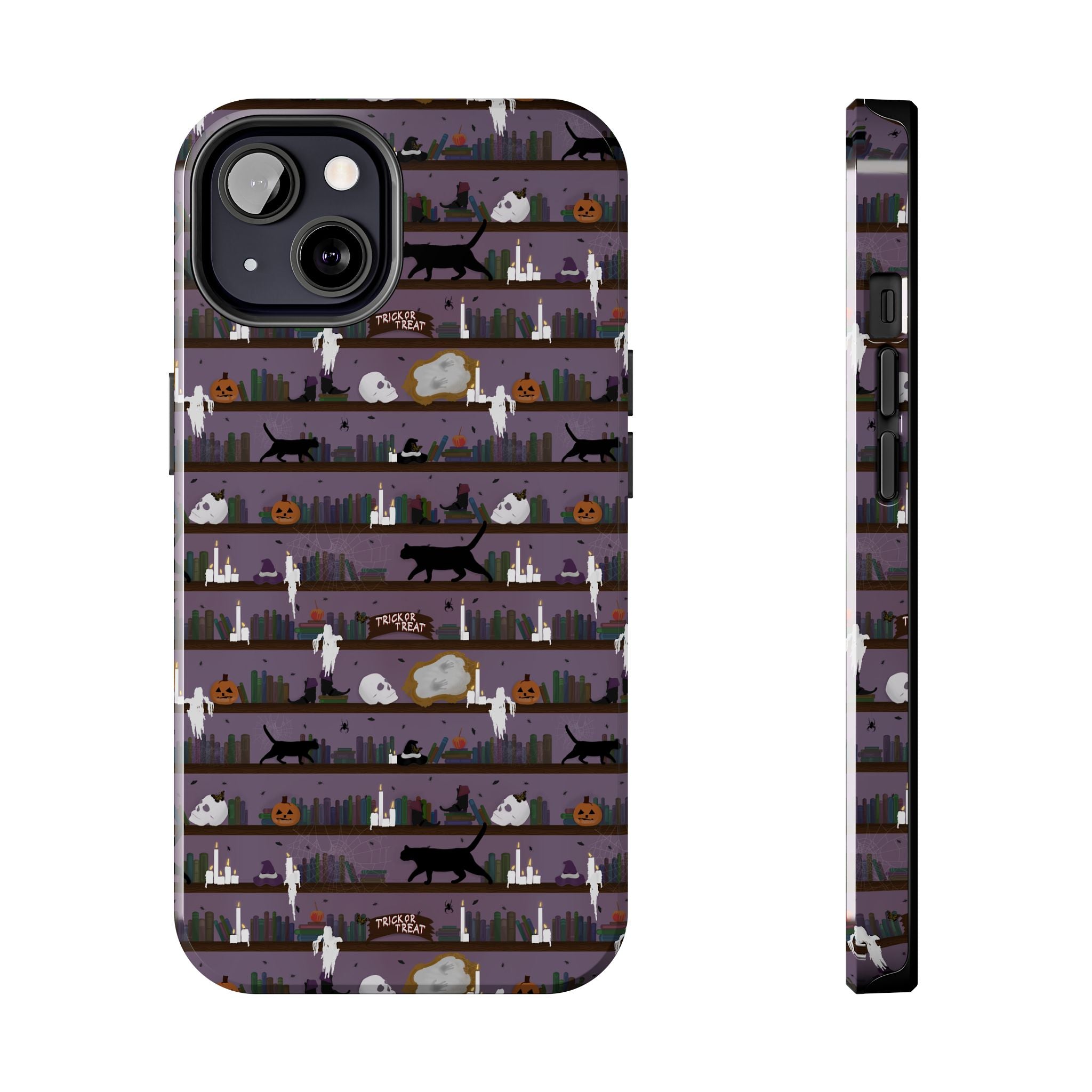 Tough Phone Cases - Spooky Bookcase