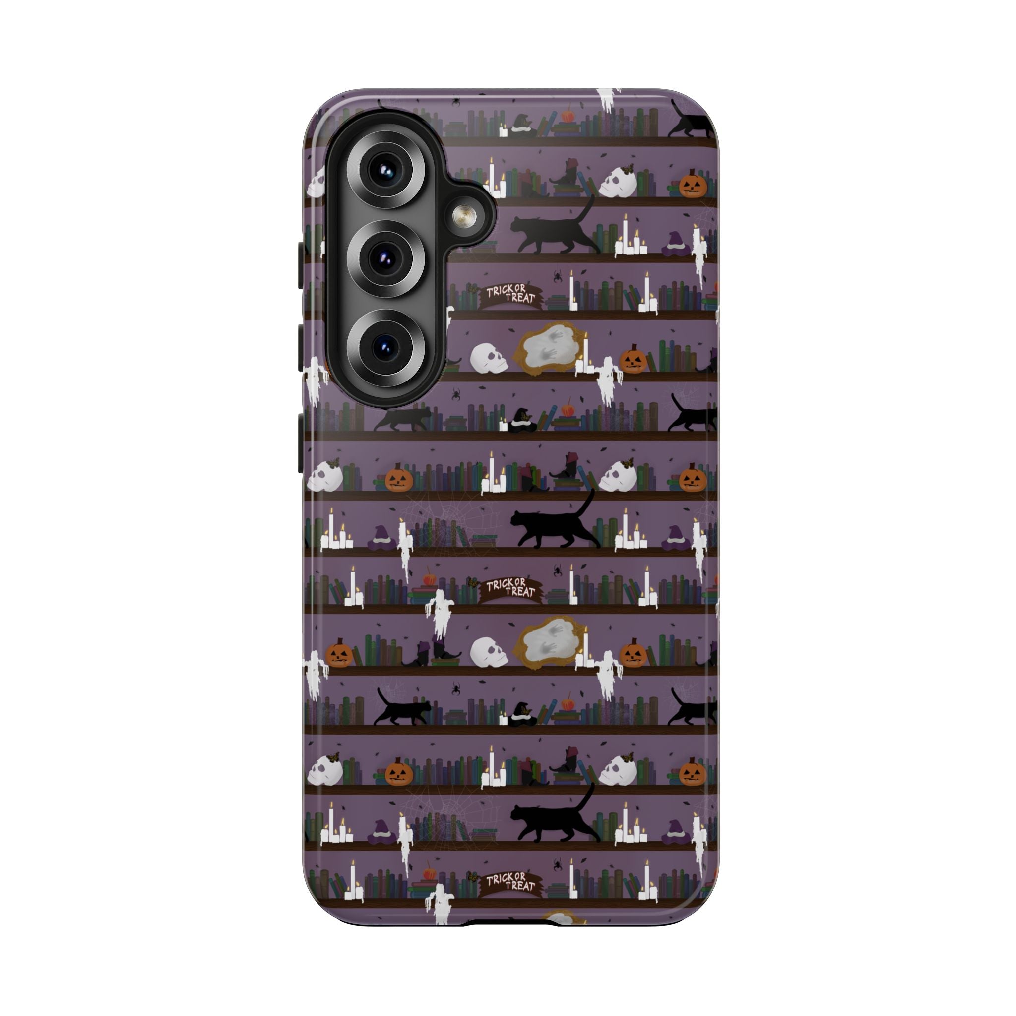 Tough Phone Cases - Spooky Bookcase