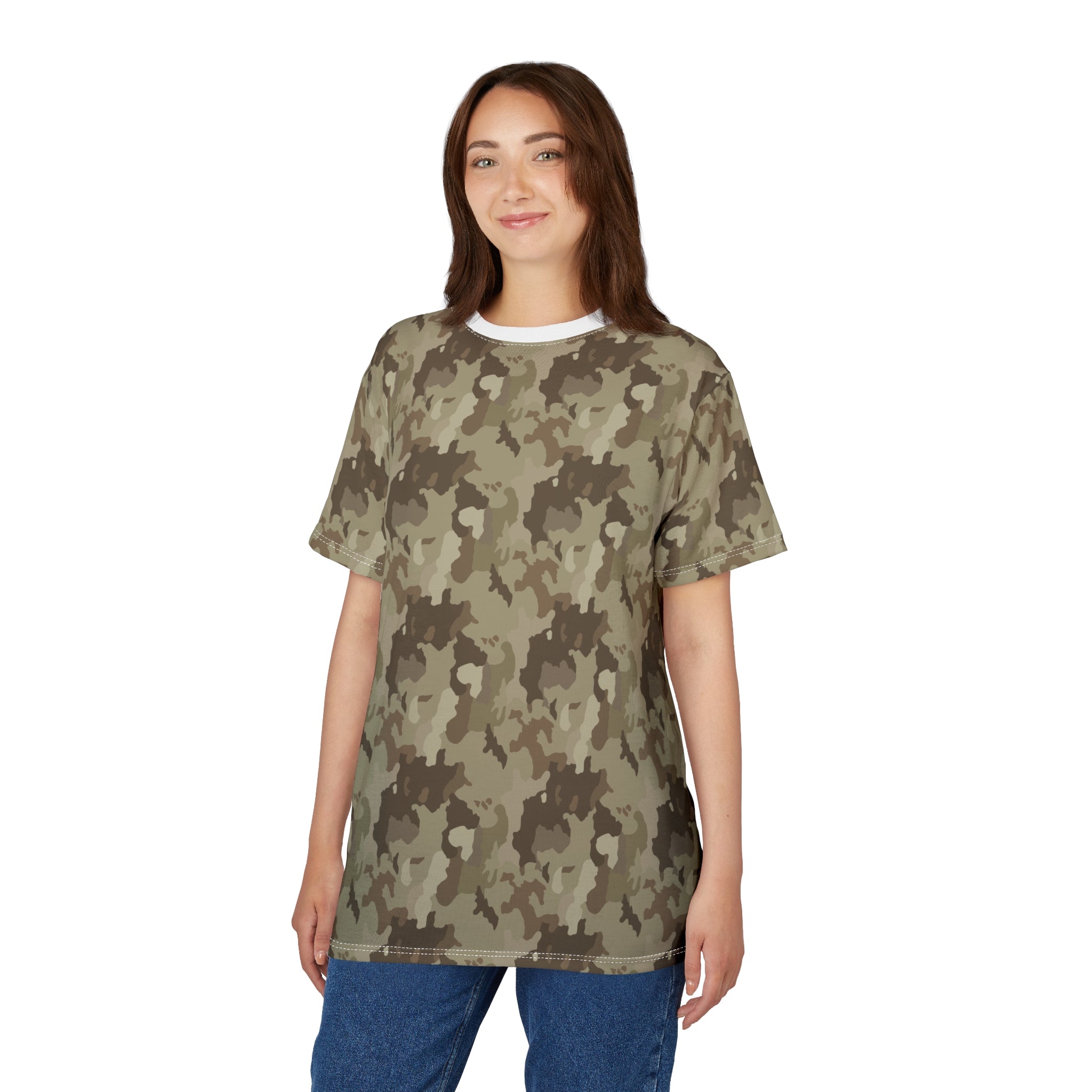 Unisex Cut & Sew Tee - Desert Camo
