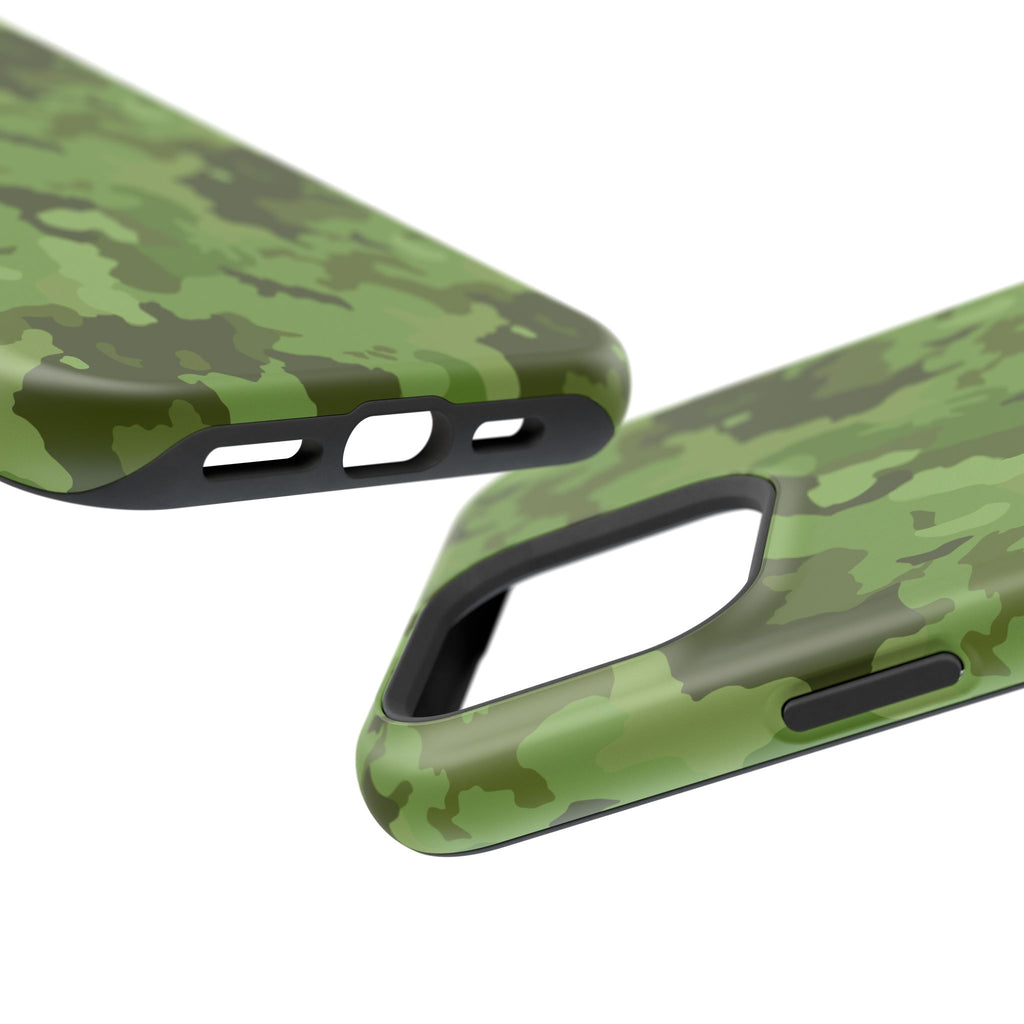 Magnetic Impact-Resistant Cases - Green Camo