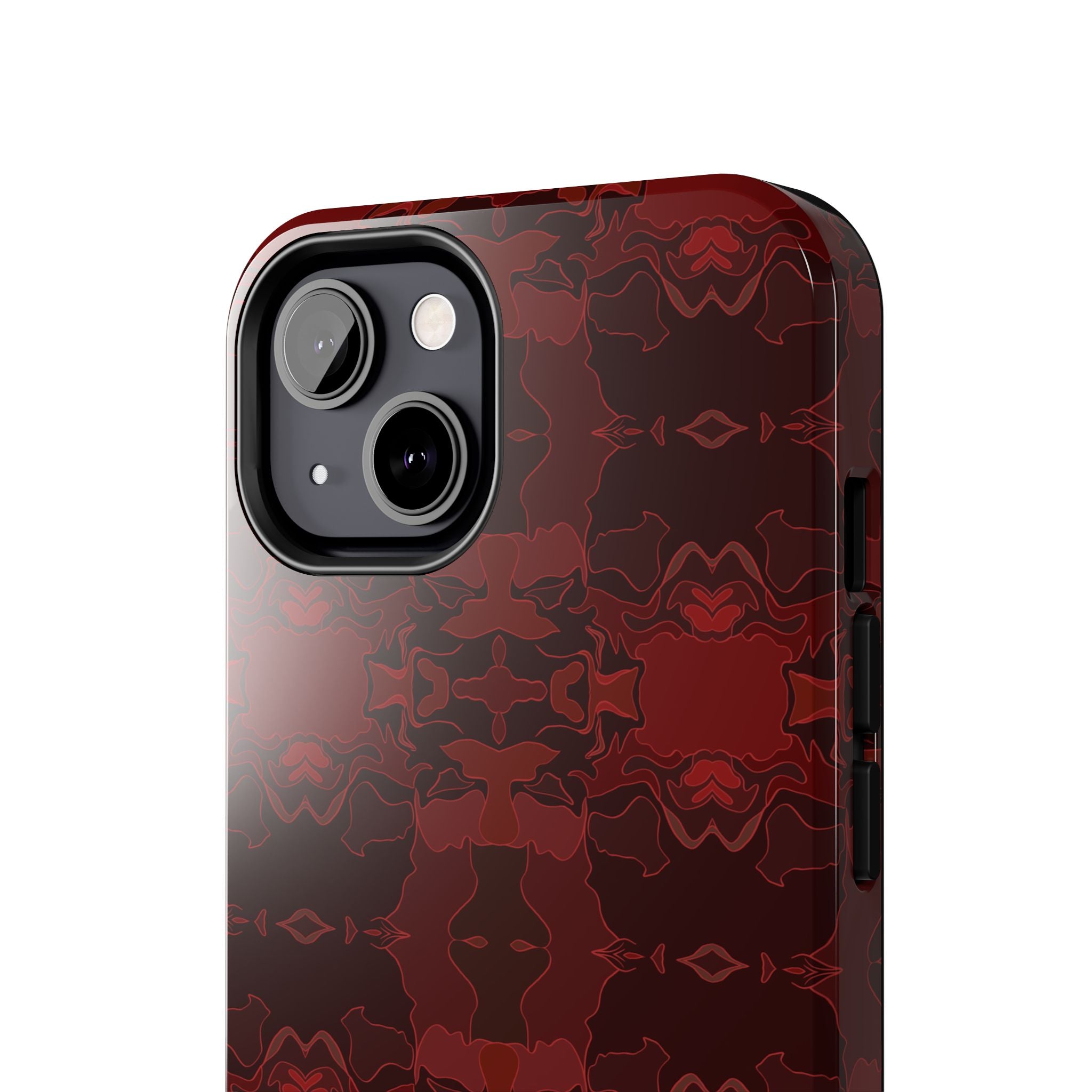 Tough Phone Cases - Red Kaleidoscope Pattern
