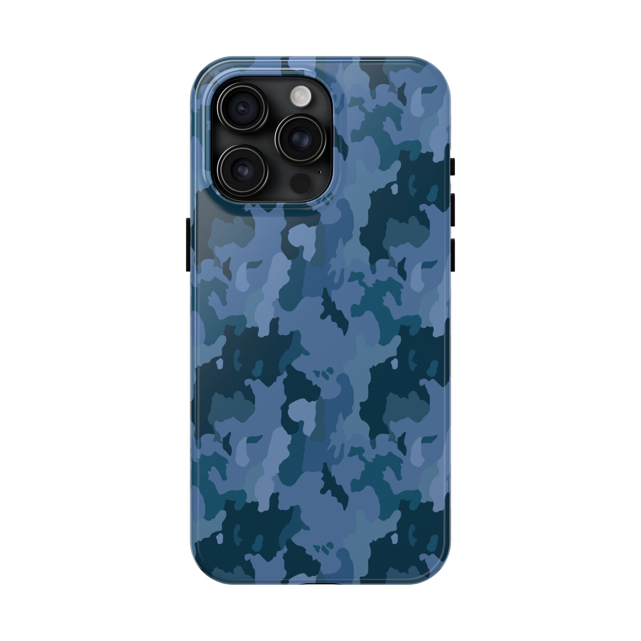 Tough Phone Cases - Blue Camo