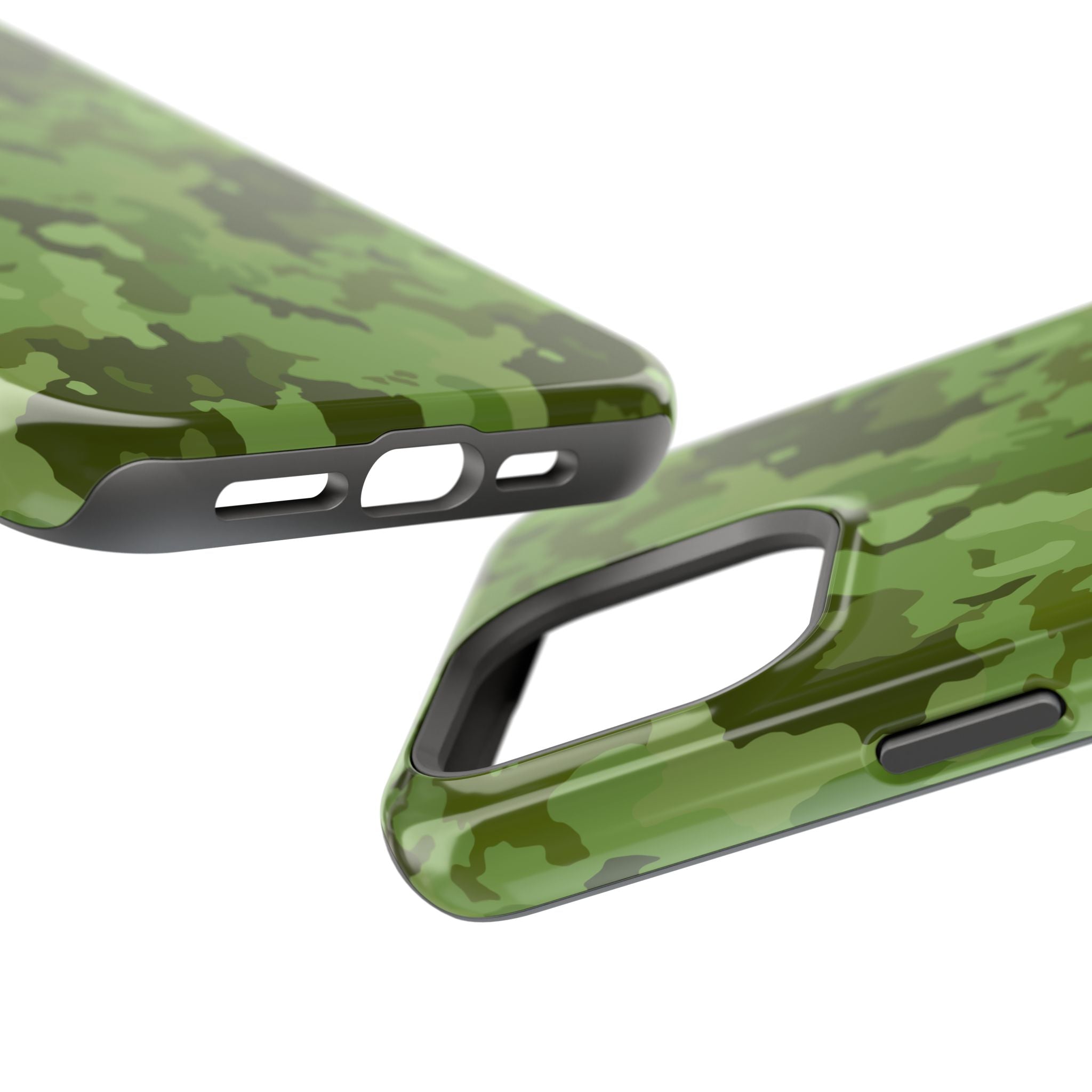 Magnetic Impact-Resistant Cases - Green Camo