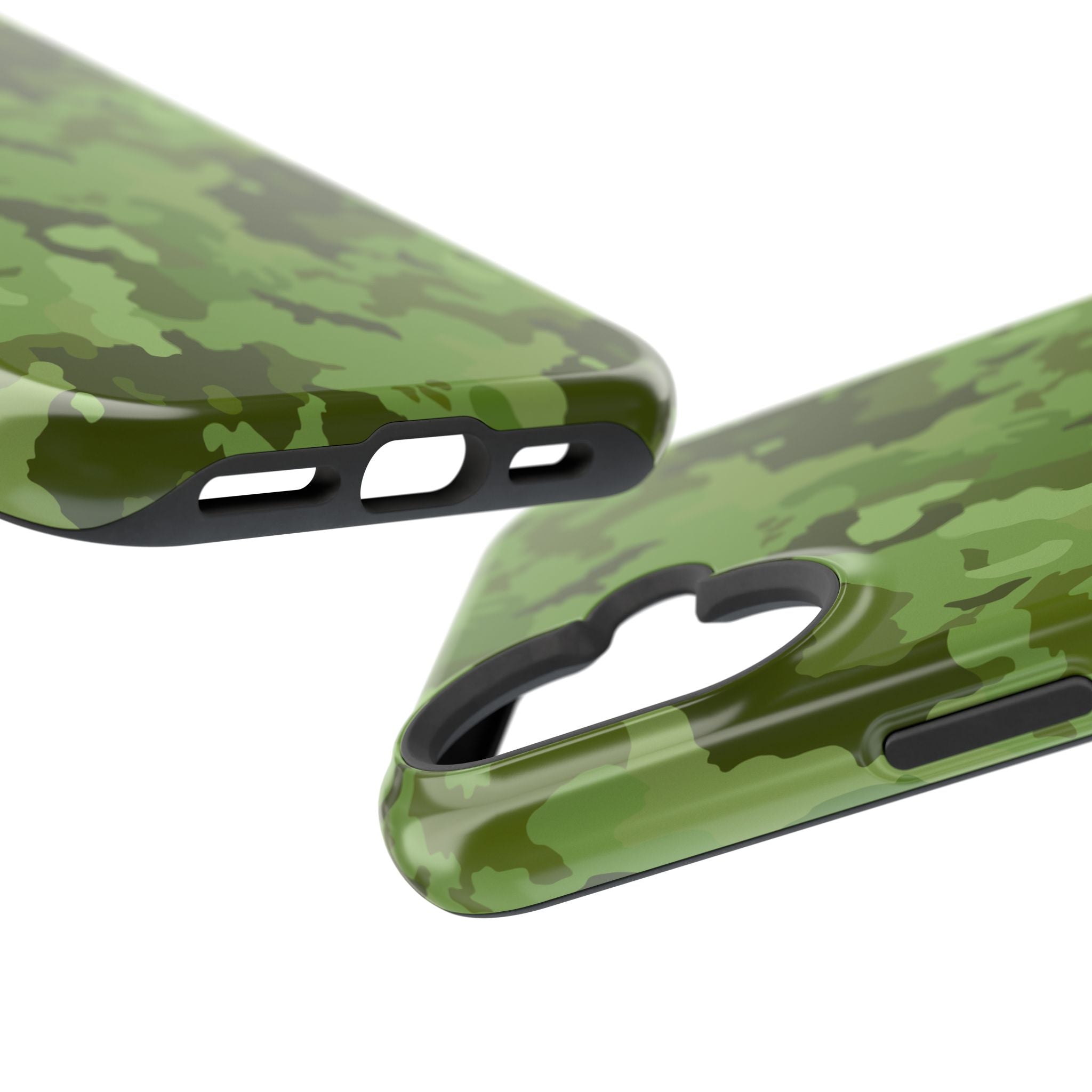Magnetic Impact-Resistant Cases - Green Camo