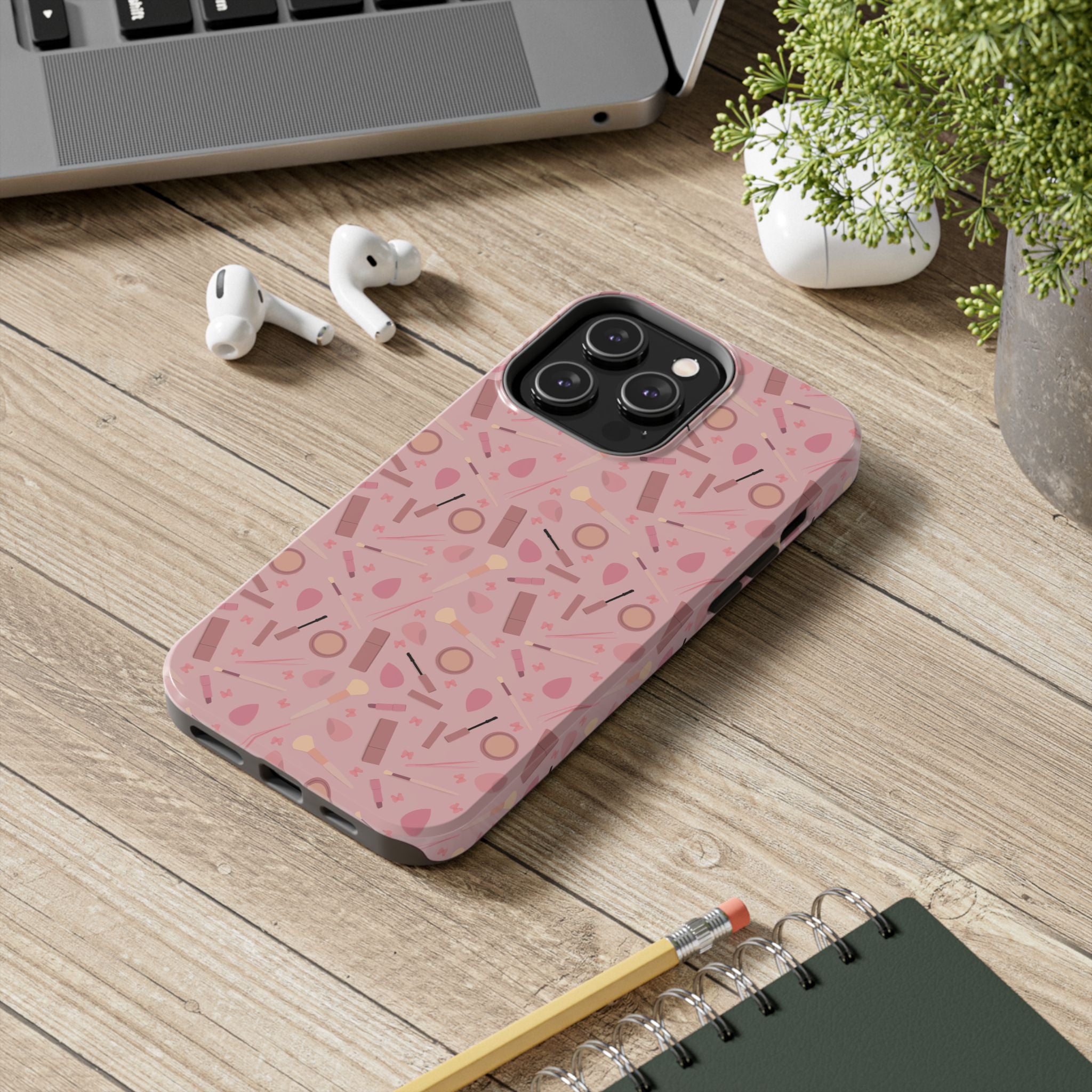 Phone Case - Pink Aesthetic Makeup Design