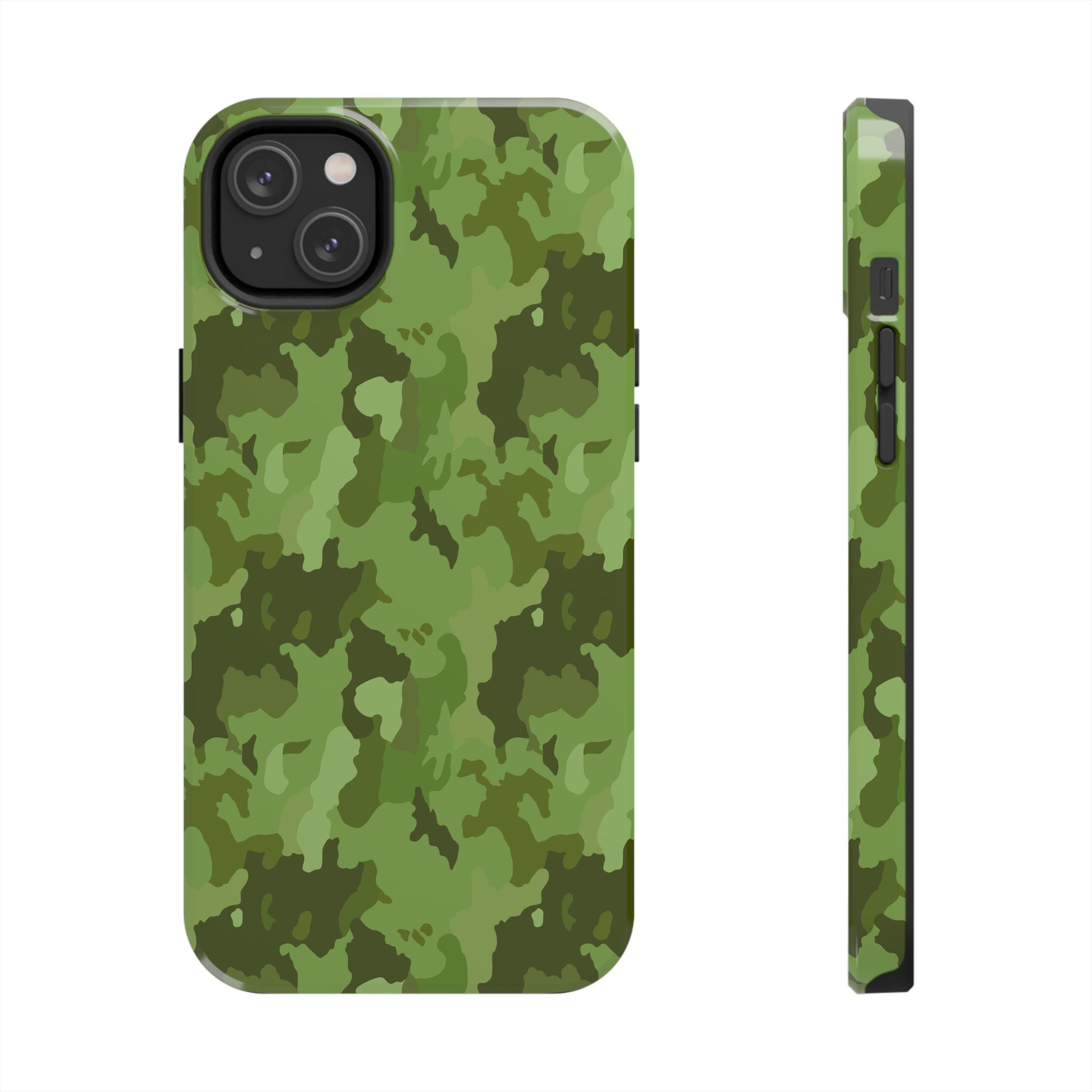 Tough Phone Cases - Green Camo