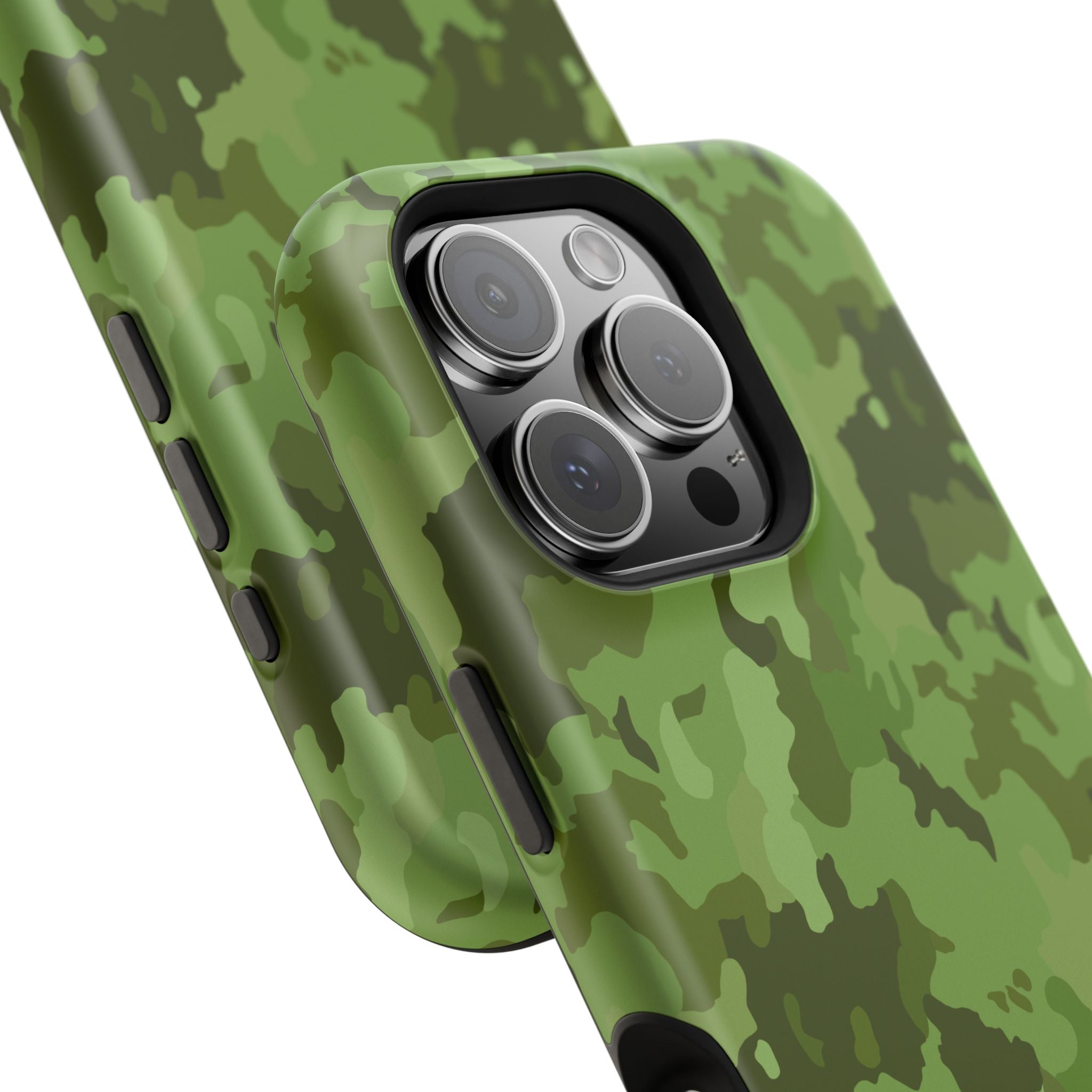 Magnetic Impact-Resistant Cases - Green Camo