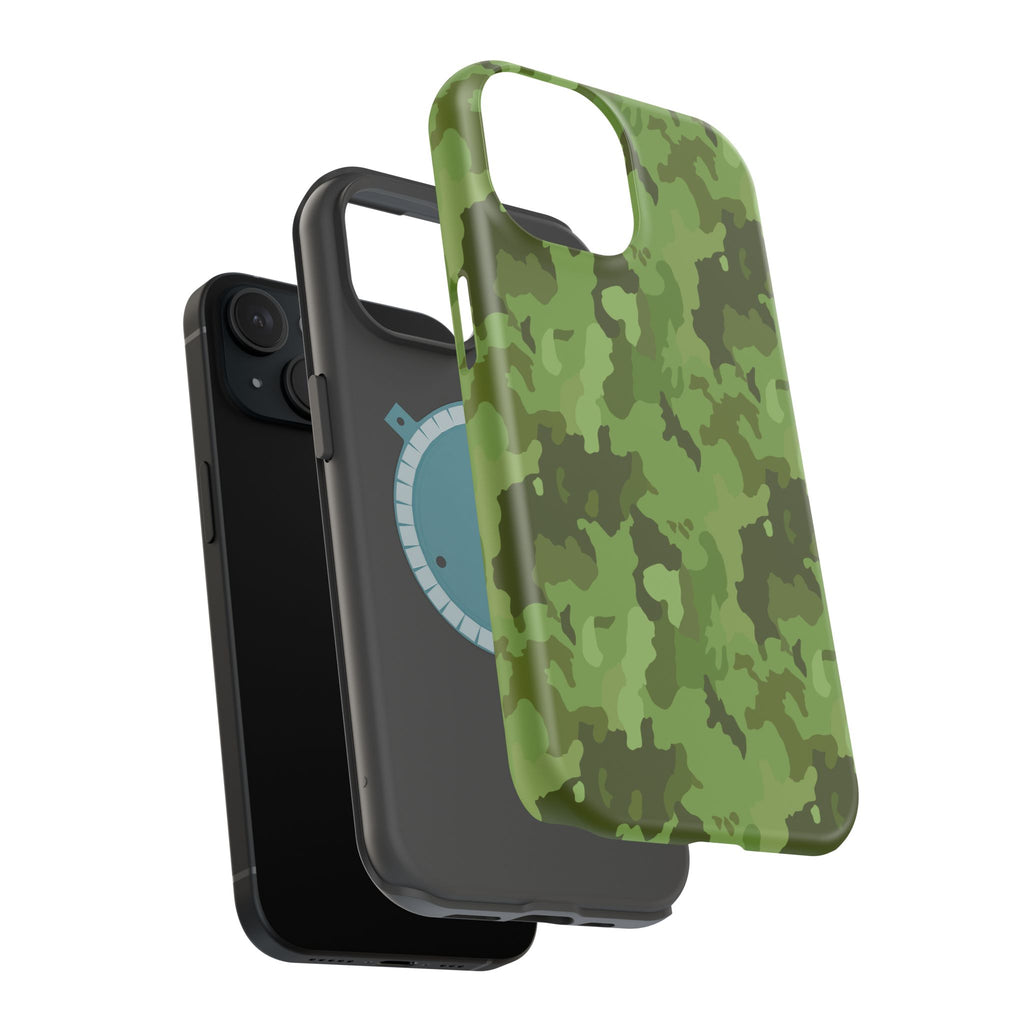 Magnetic Impact-Resistant Cases - Green Camo