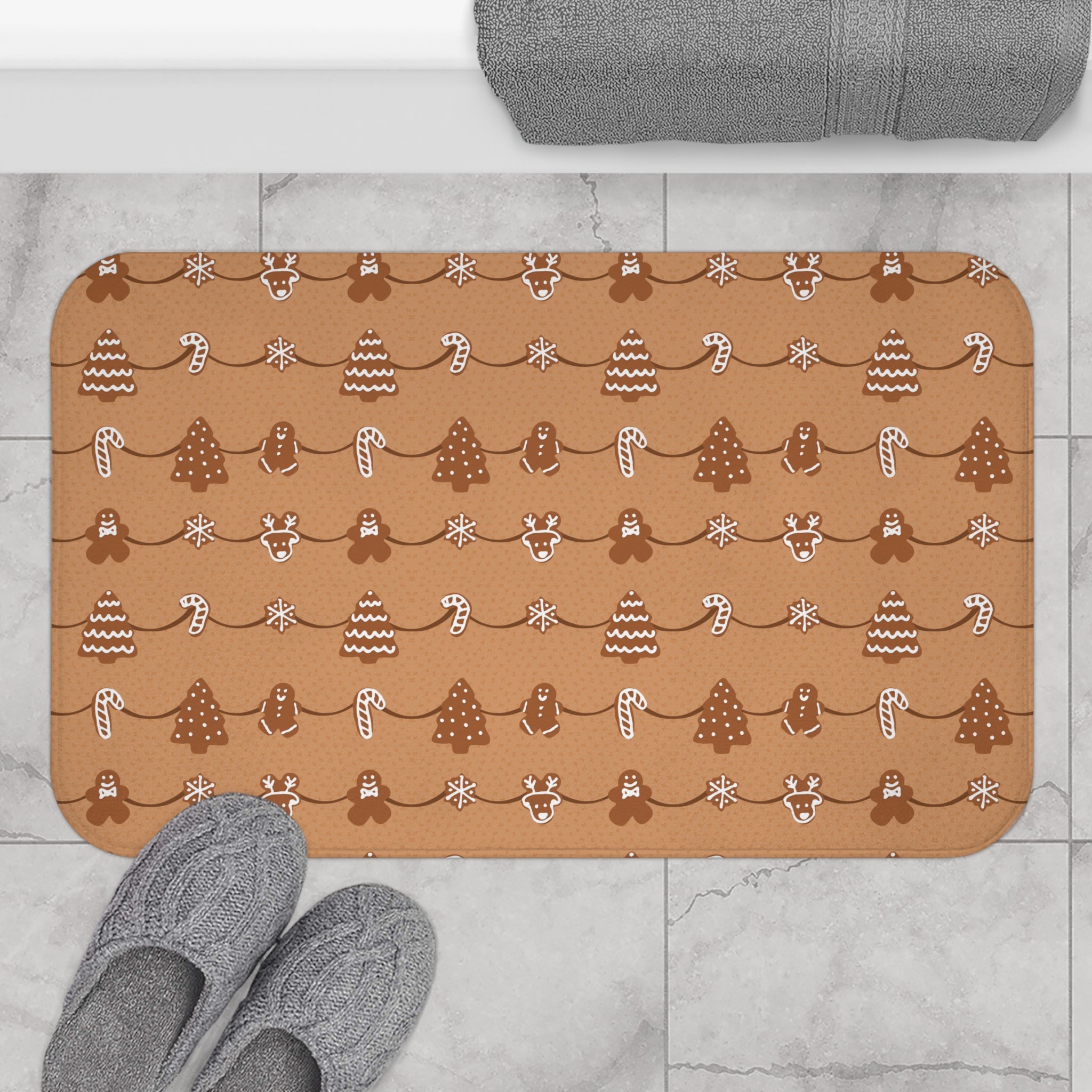 Bath Mat - Gingerbread Cookies