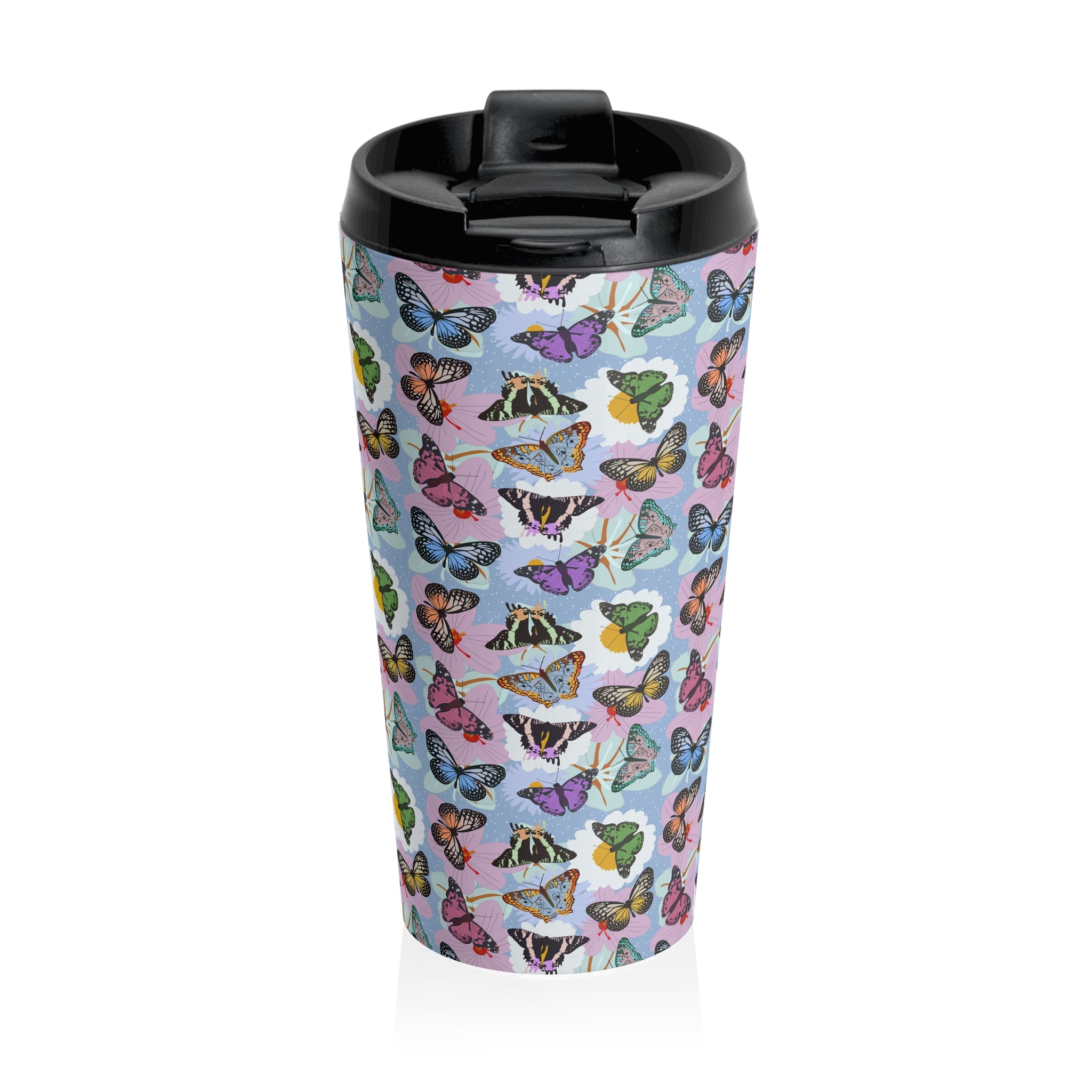 Stainless Steel Travel Mug - Butterflies