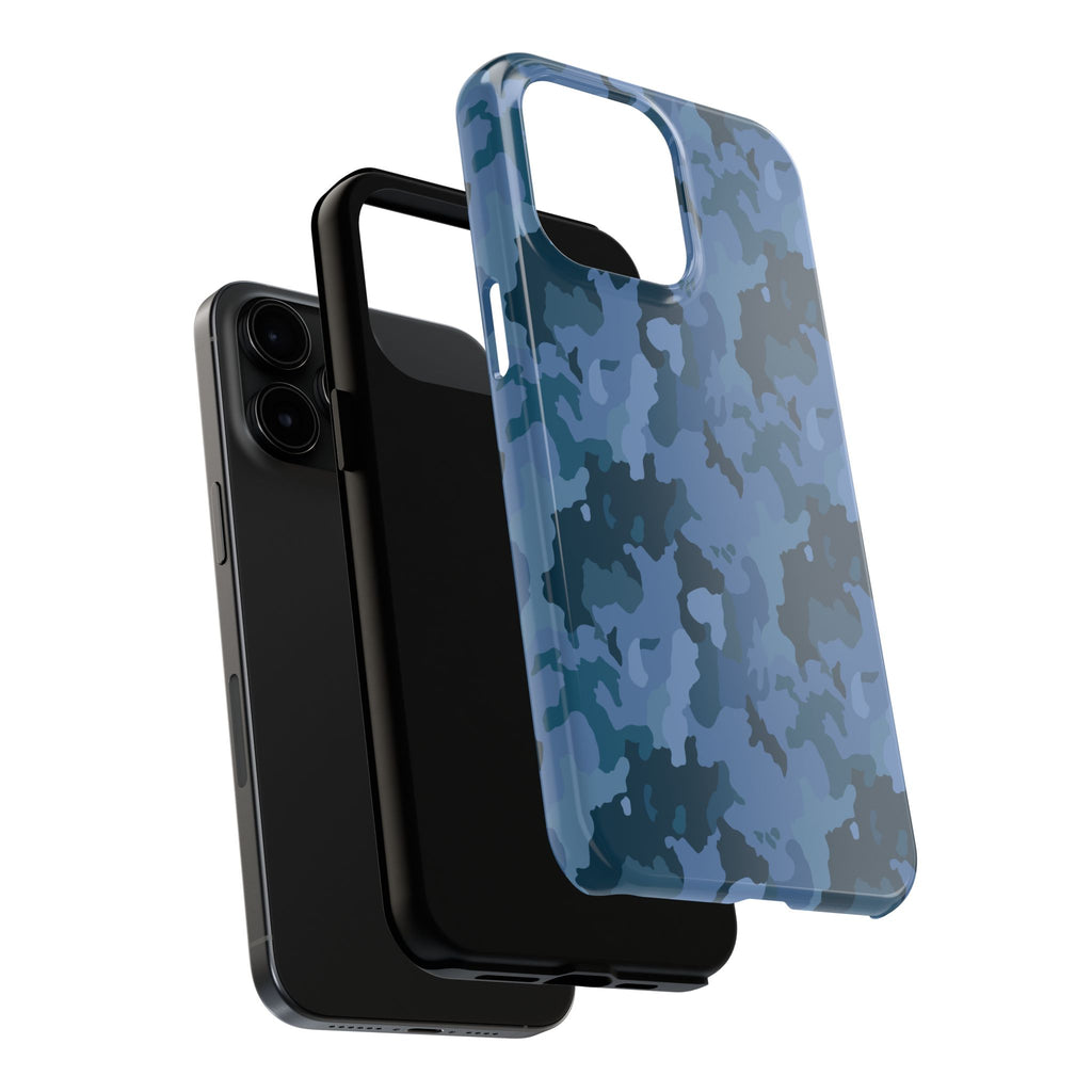 Tough Phone Cases - Blue Camo