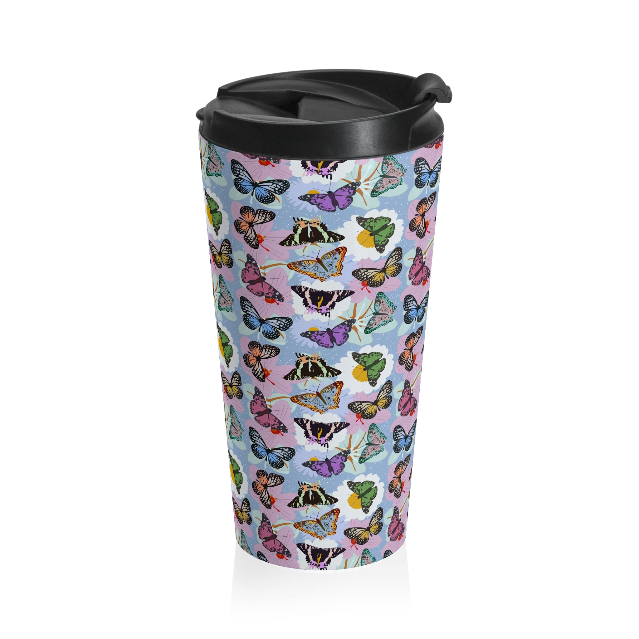 Stainless Steel Travel Mug - Butterflies