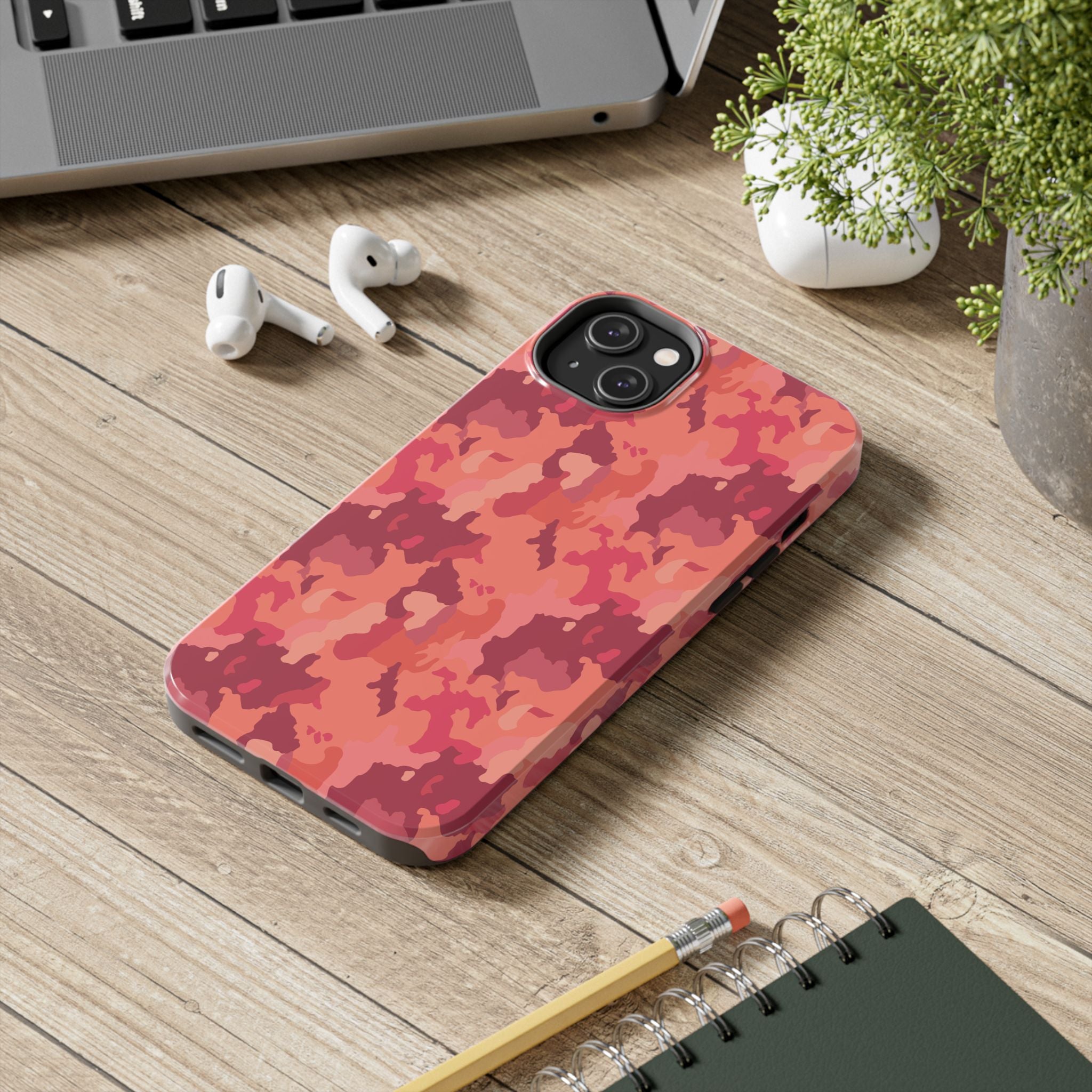 Tough Phone Cases - Hot Pink Camo