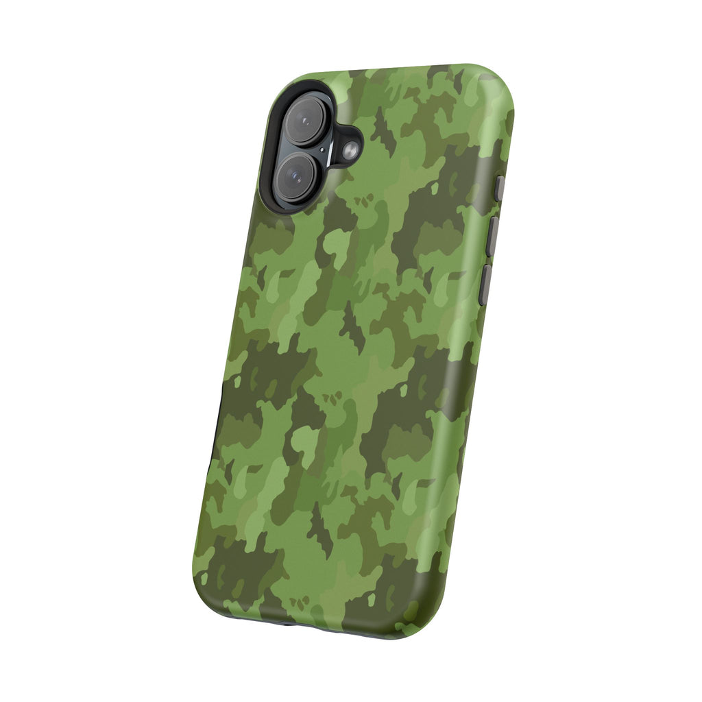 Magnetic Impact-Resistant Cases - Green Camo