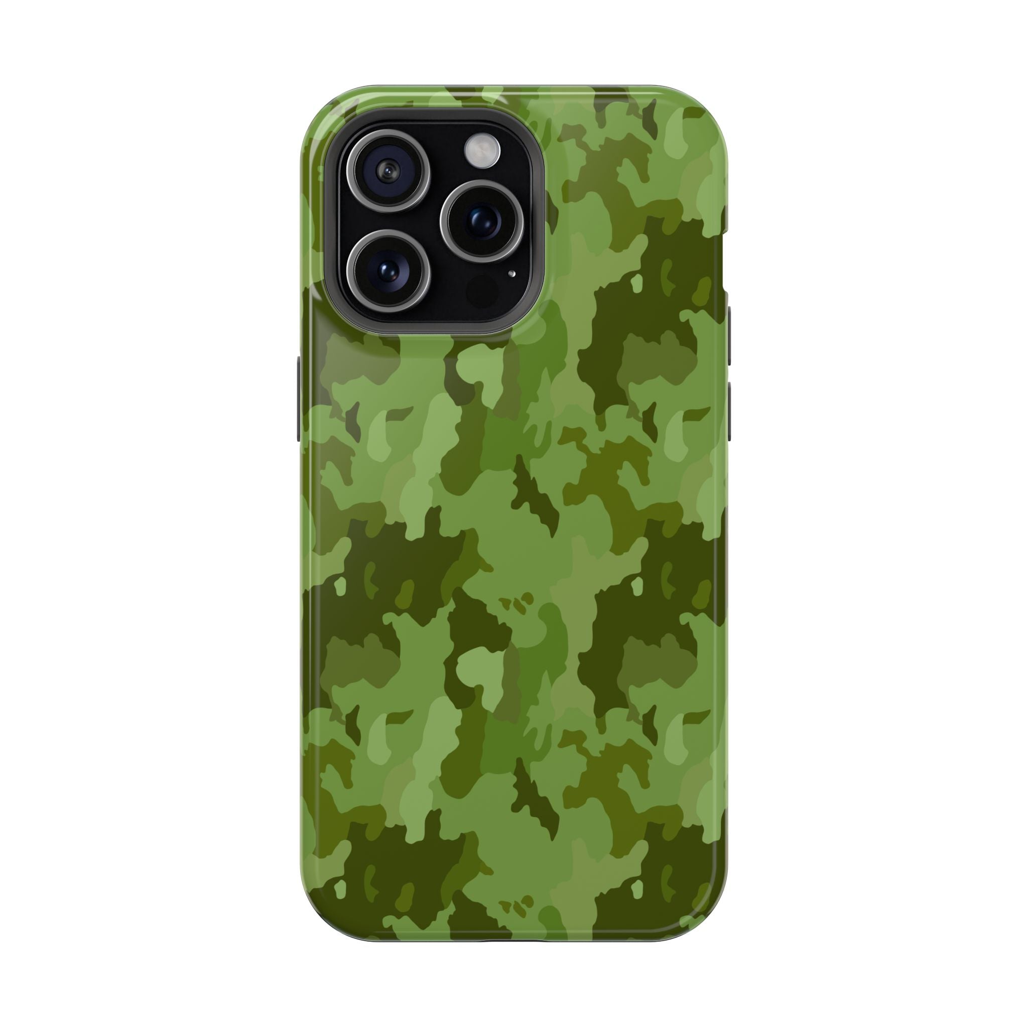 Magnetic Impact-Resistant Cases - Green Camo
