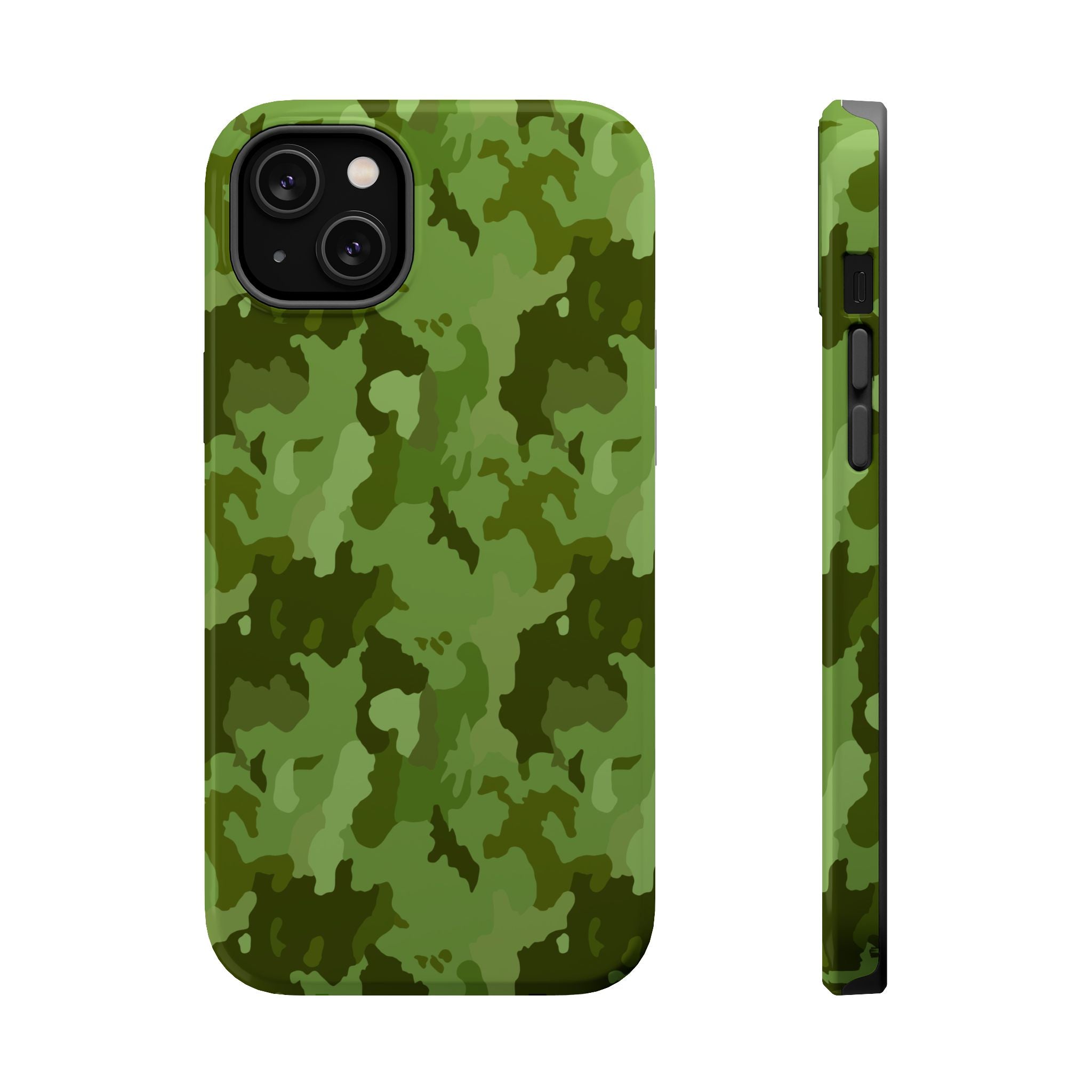 Magnetic Impact-Resistant Cases - Green Camo
