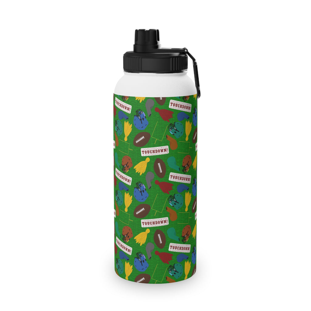 Stainless Steel Water Bottle, Sports Lid - Football