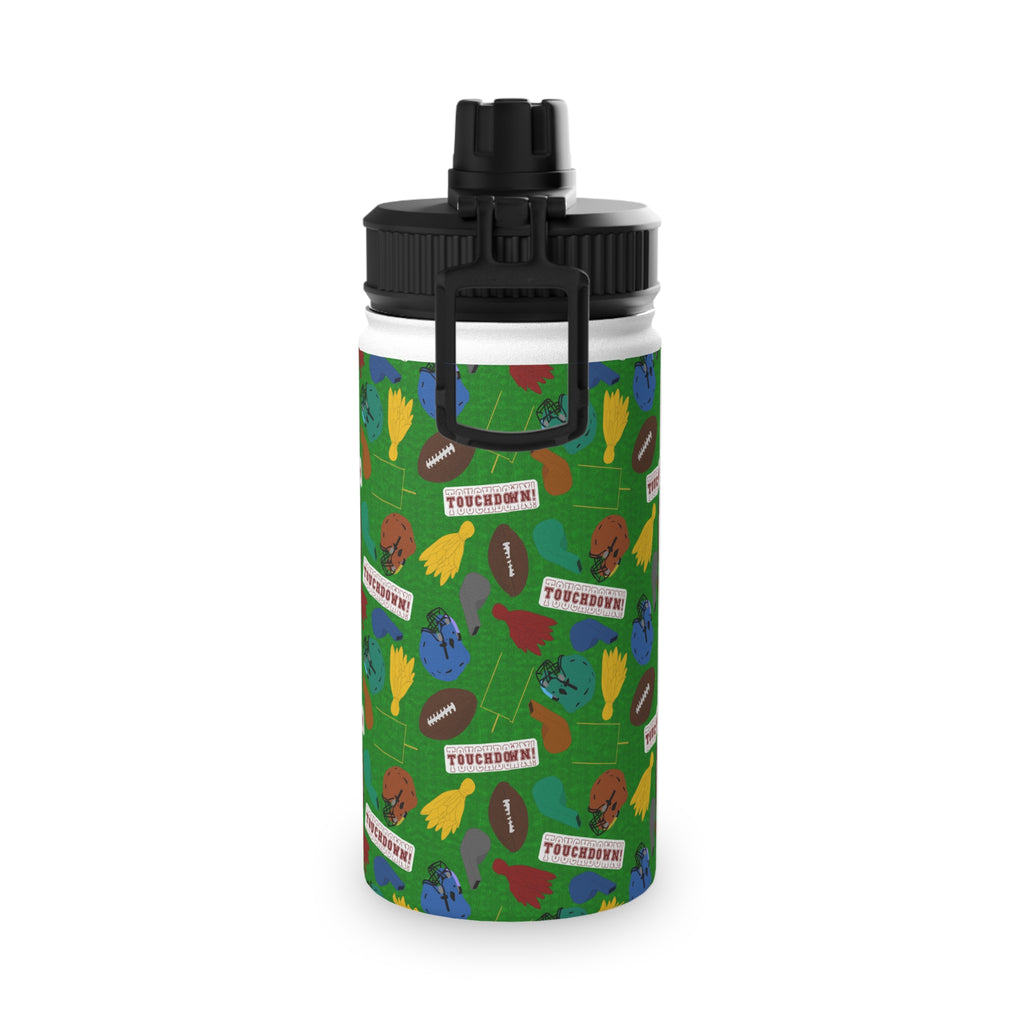 Stainless Steel Water Bottle, Sports Lid - Football