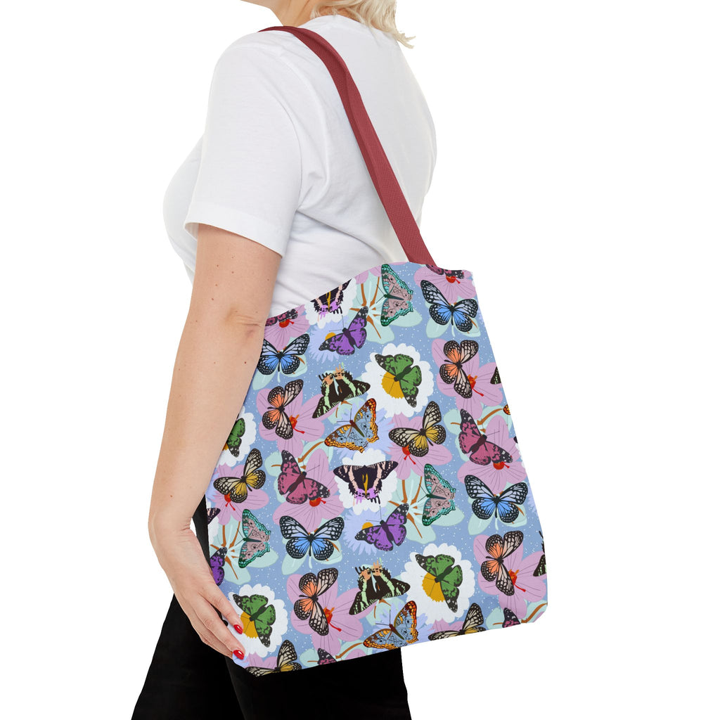 Tote Bag - Butterflies and Flowers