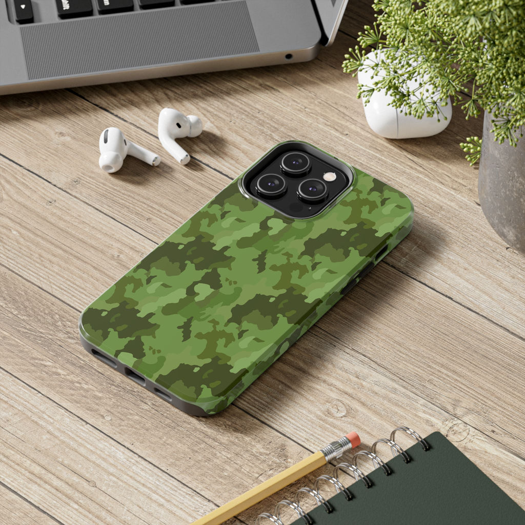 Tough Phone Cases - Green Camo