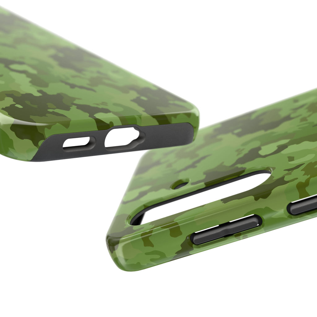 Tough Phone Cases - Green Camo